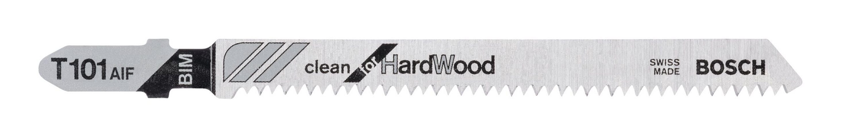 BOSCH Stichsägeblatt (3 Stück), T 101 AIF Clean for Hard Wood - 3er-Pack