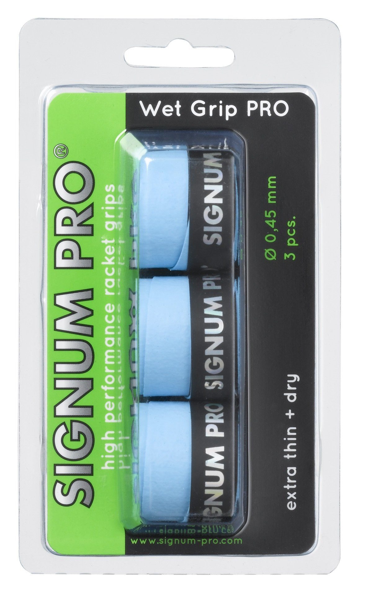 Griffband Overgrip Wet Pro 0.45mm blau 3er
