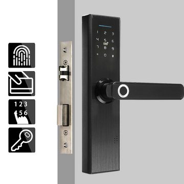 Insma Haustür-Codeschloss, Intelligentes biometrisches elektronisches Türschloss, digitaler Code / Fingerabdruck / Smartcard / Schlüssel