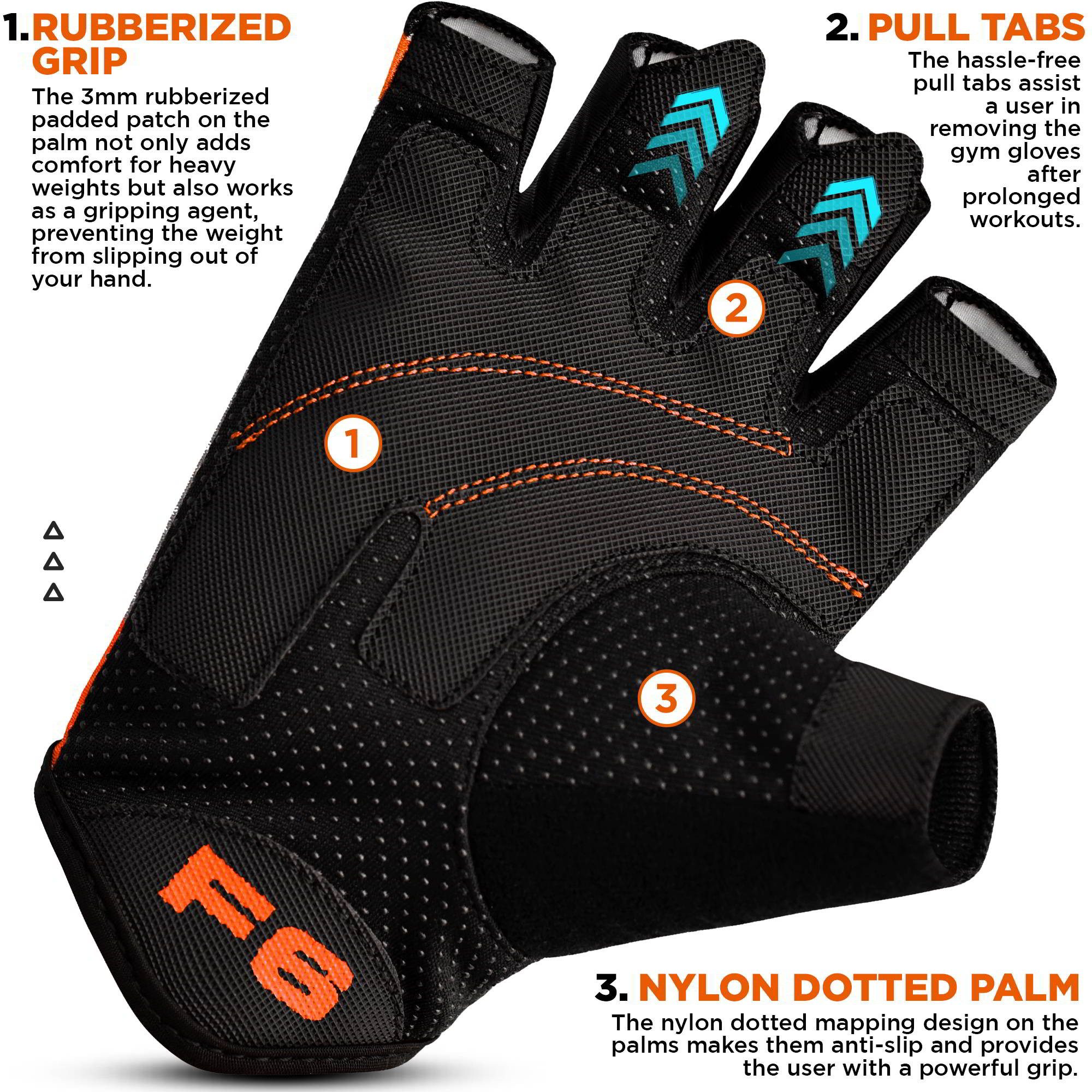 RDX Trainingshandschuhe RDX Fitness Handschuhe, Trainingshandschuhe, Workout Handgelenkschutz