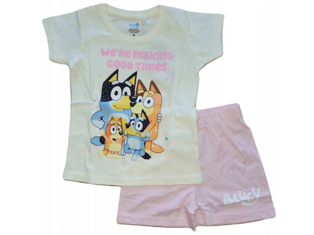 Bluey Shorty kurzer Schlafanzug Pyjama Bluey und Bingo