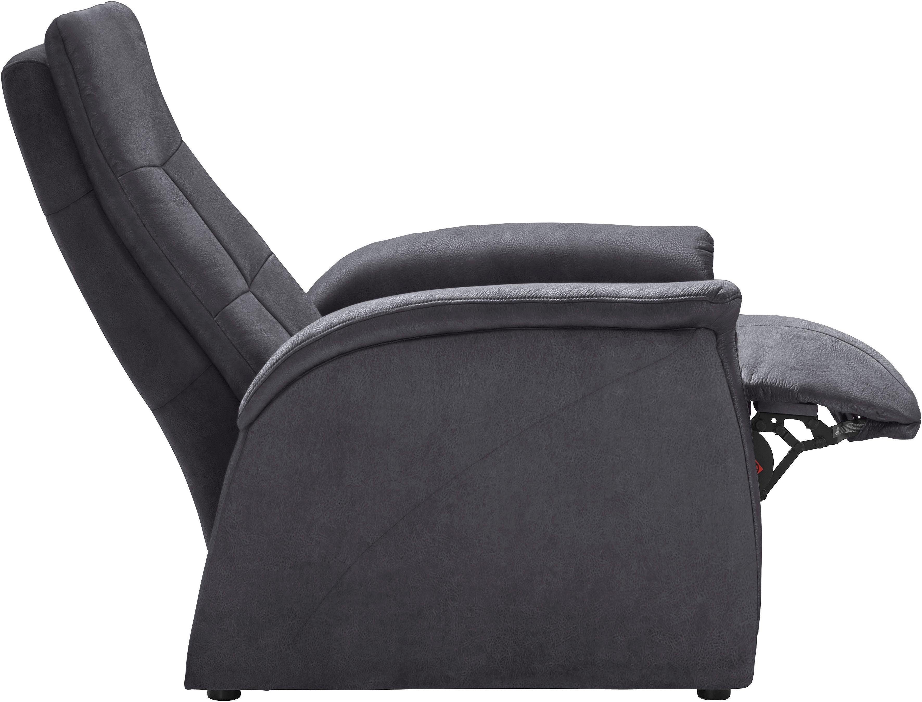 exxpo - sofa fashion Sessel Tivoli, Hochlehnsessel, Relaxsessel, Kinosessel, bequem (Set), mit Relaxfunktion, schmale Armlehnen