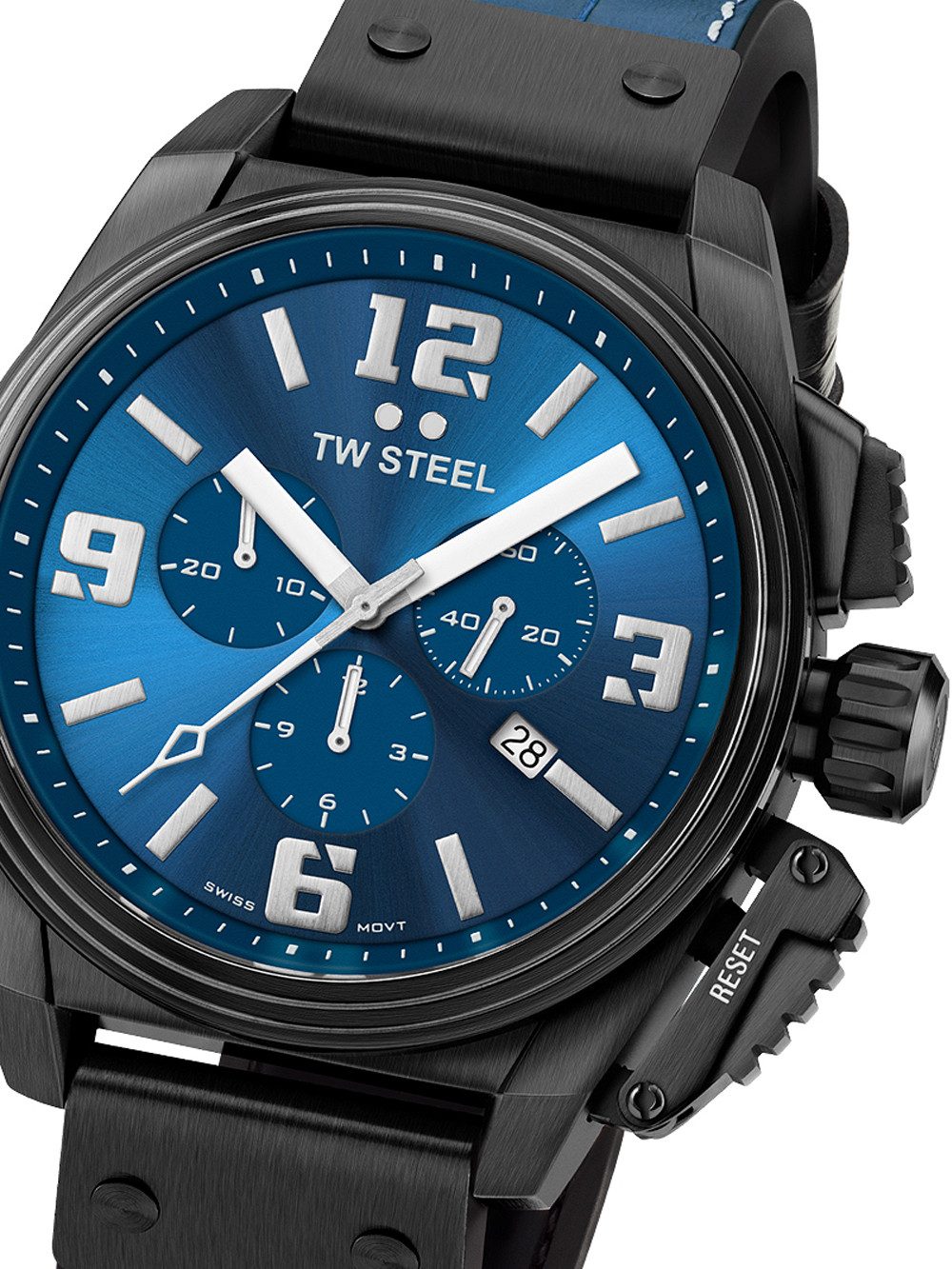 TW Steel Quarzuhr TW-Steel TW1016 Canteen Chronograph Limited Edition Herrenuhr 46mm 10A TW-Steel TW1016 Canteen Chronograph Limited Edition Herrenuhr 46mm 10ATM