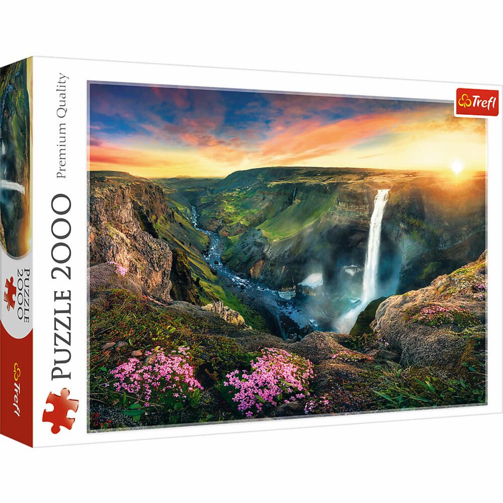 Trefl Puzzle Haifoss Wasserfall, 2000 Puzzleteile