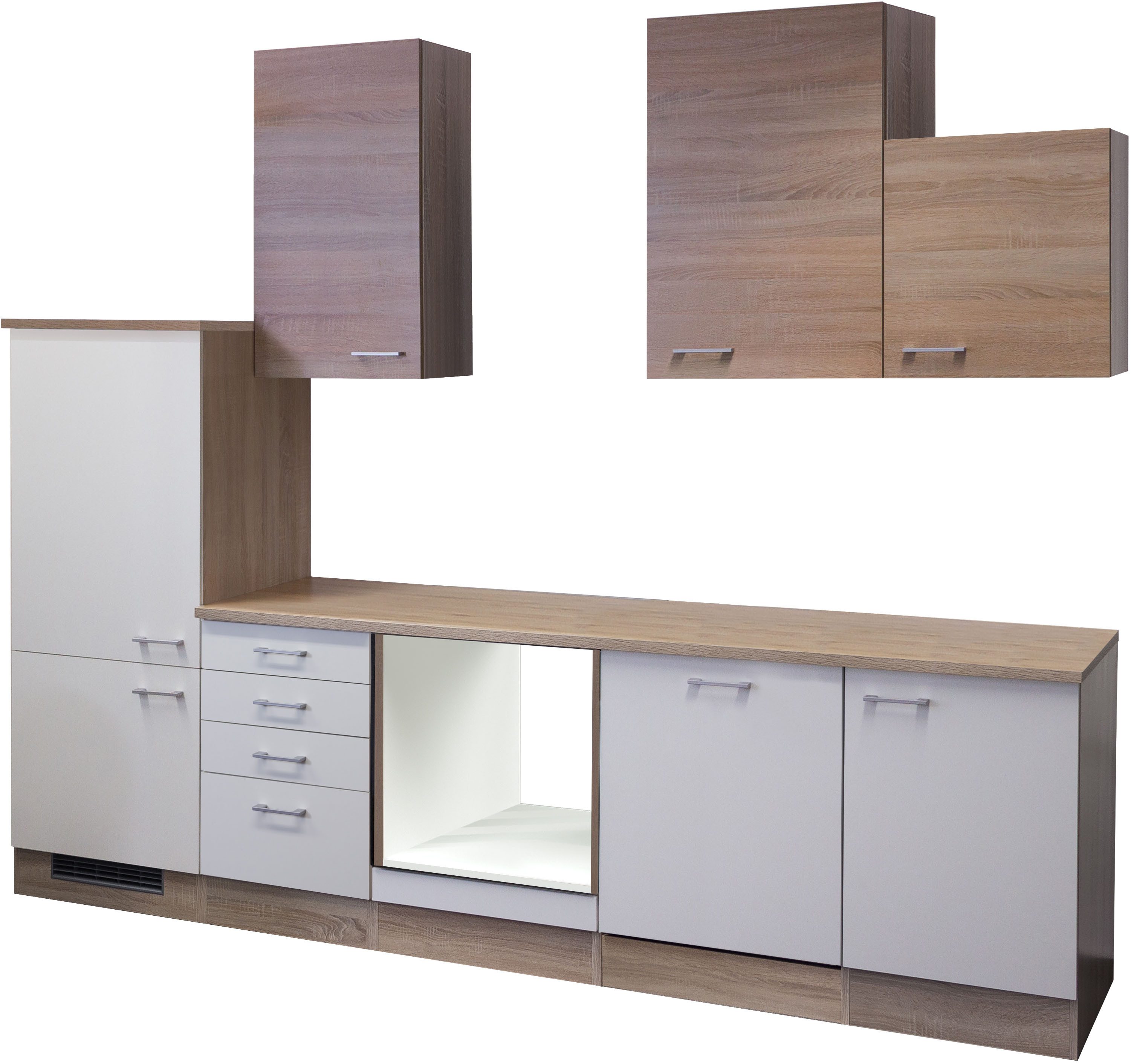 Flex-Well Küchenzeile Samoa, ohne E-Geräte, Gesamtbreite 280 cm