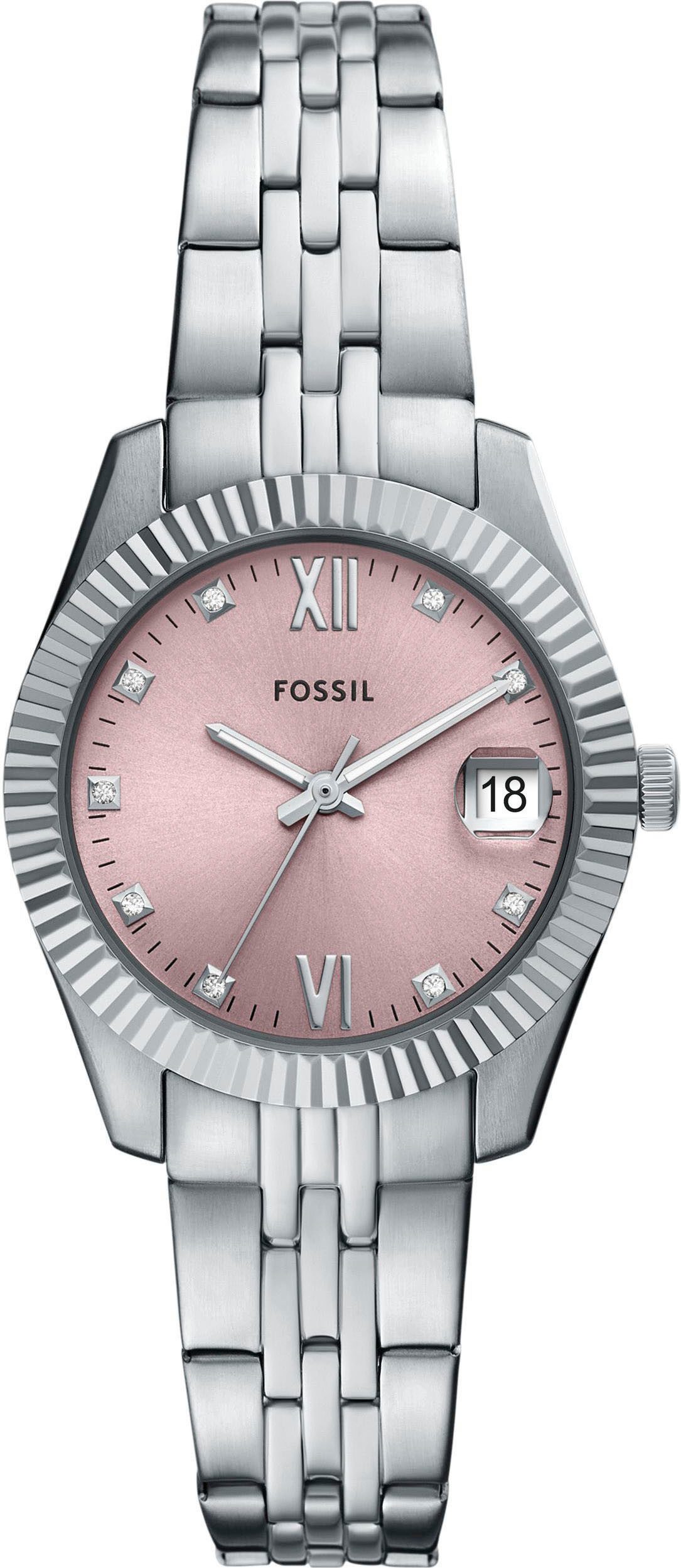 Fossil Quarzuhr SCARLETTE MINI ES5403, Armbanduhr, Damenuhr, Edelstahlarmba günstig online kaufen
