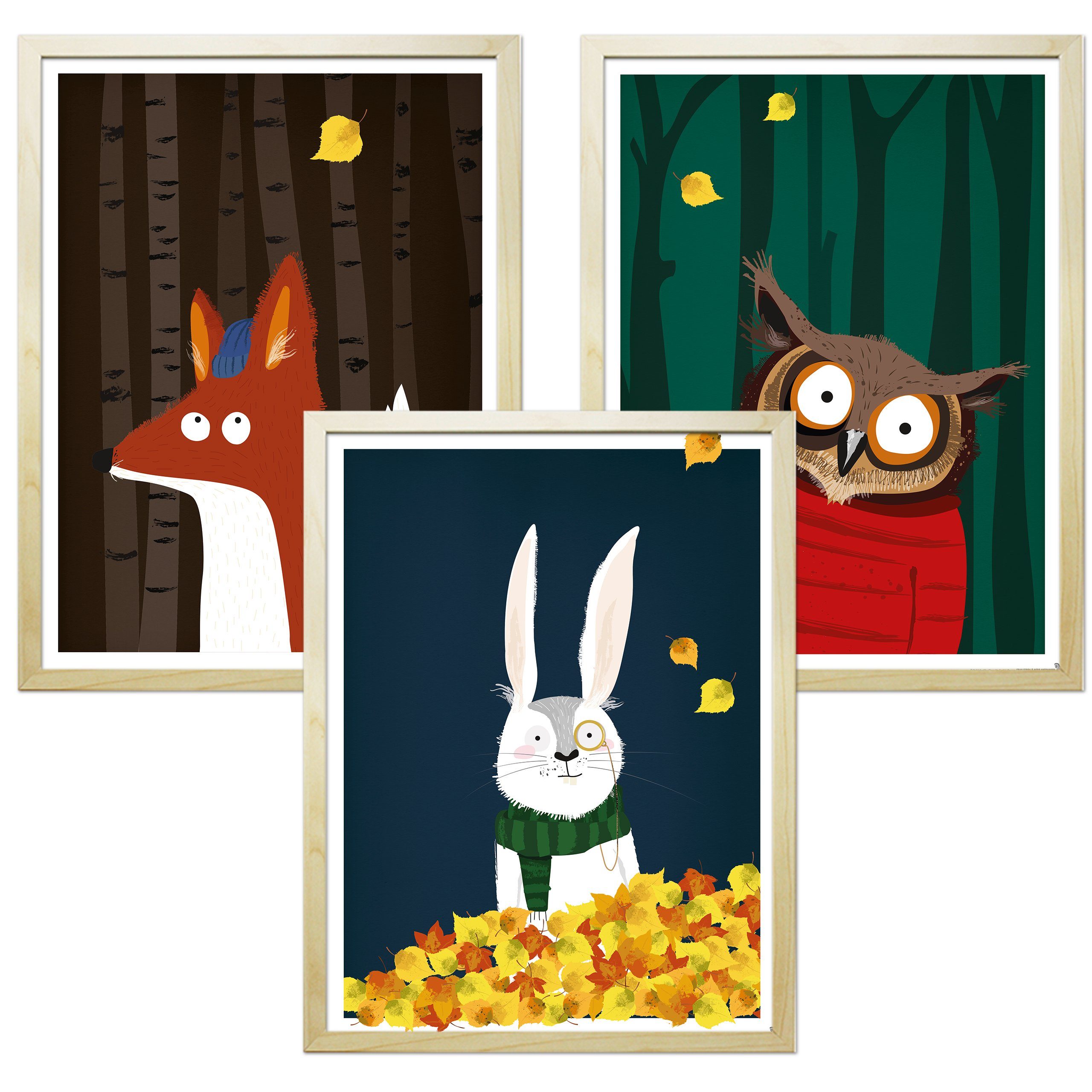 Close Up Kunstdruck Kinderzimmer Poster Wald günstig online kaufen