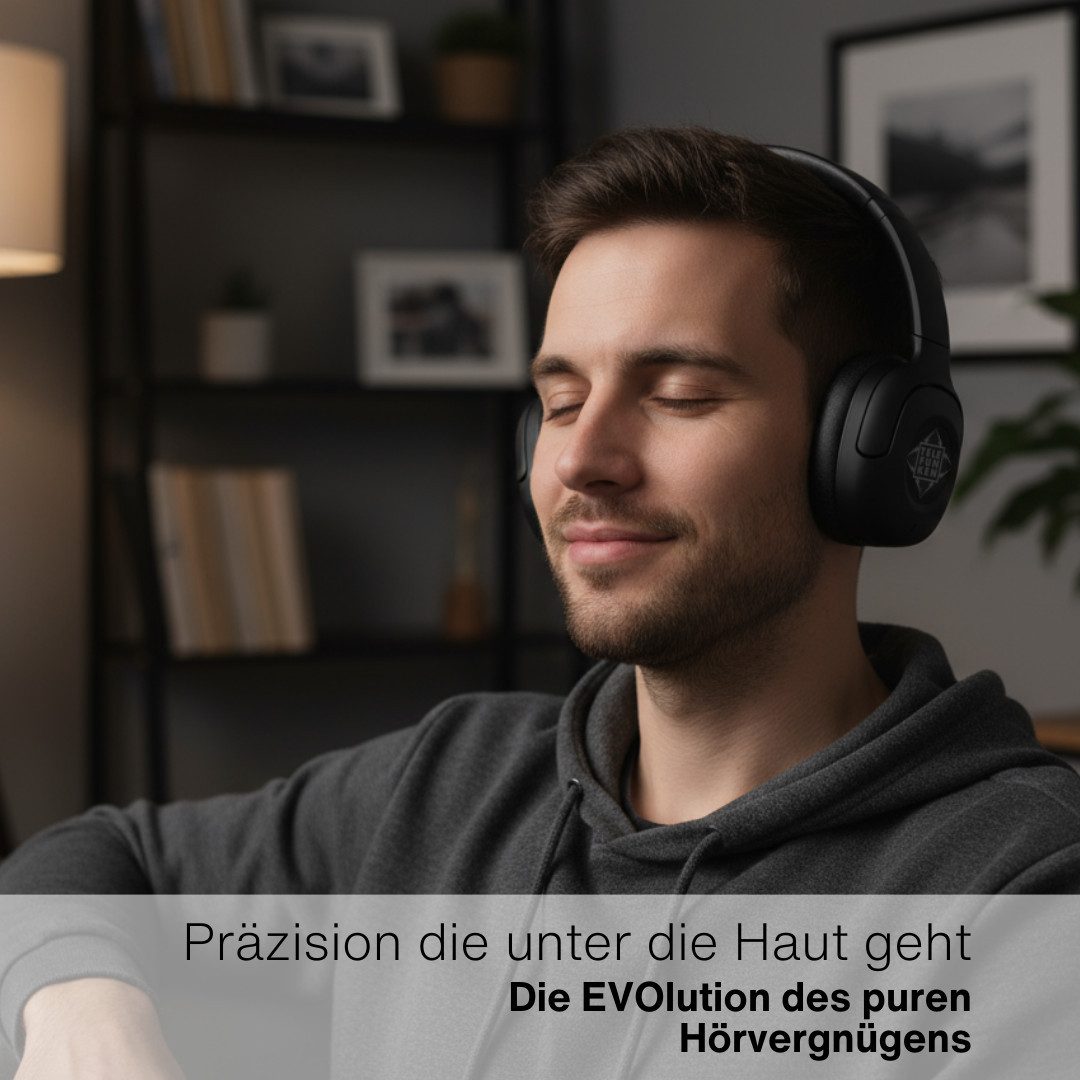 Telefunken ARCO EVO Bluetooth-Kopfhörer (Bluetooth, kabellos oder mit Kabel, wasserabweisend, Faltbar, ANC & Transparency)