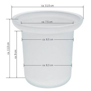 bremermann WC-Reinigungsbürste Bad-Serie PIAZZA & LUCENTE - Ersatzglas WC-Garnitur
