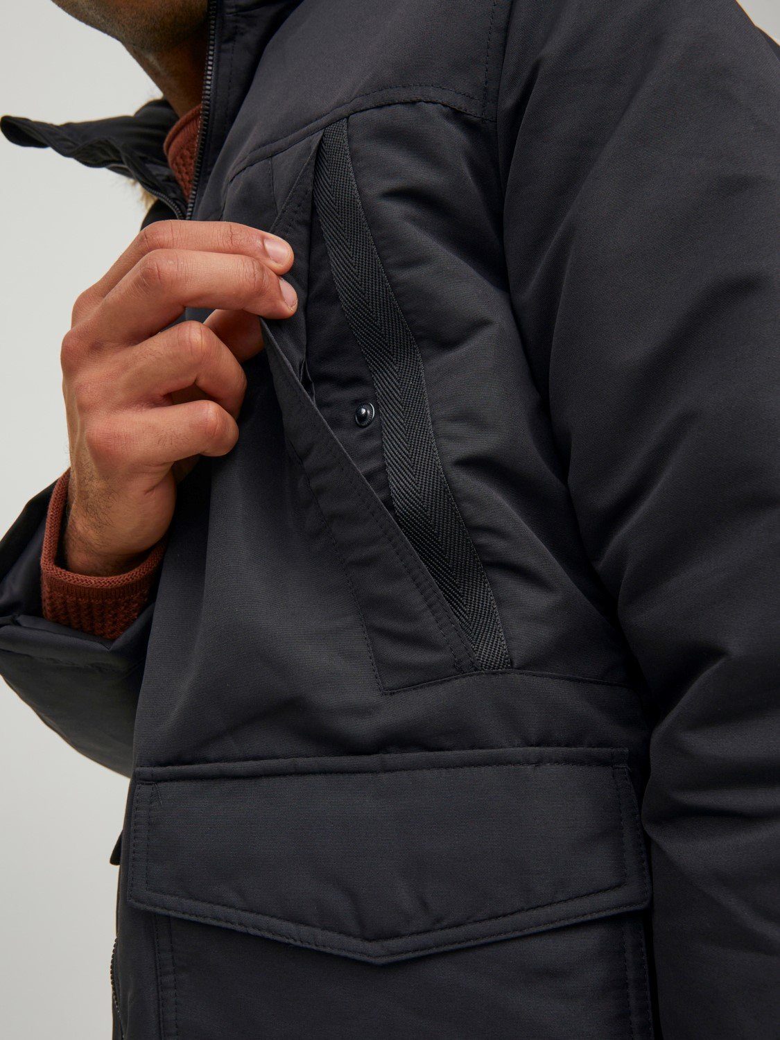 Jack & Jones Winterjacke Jack & Jones Herren Jacke JjeCraft Kapuze Wasserabweisend