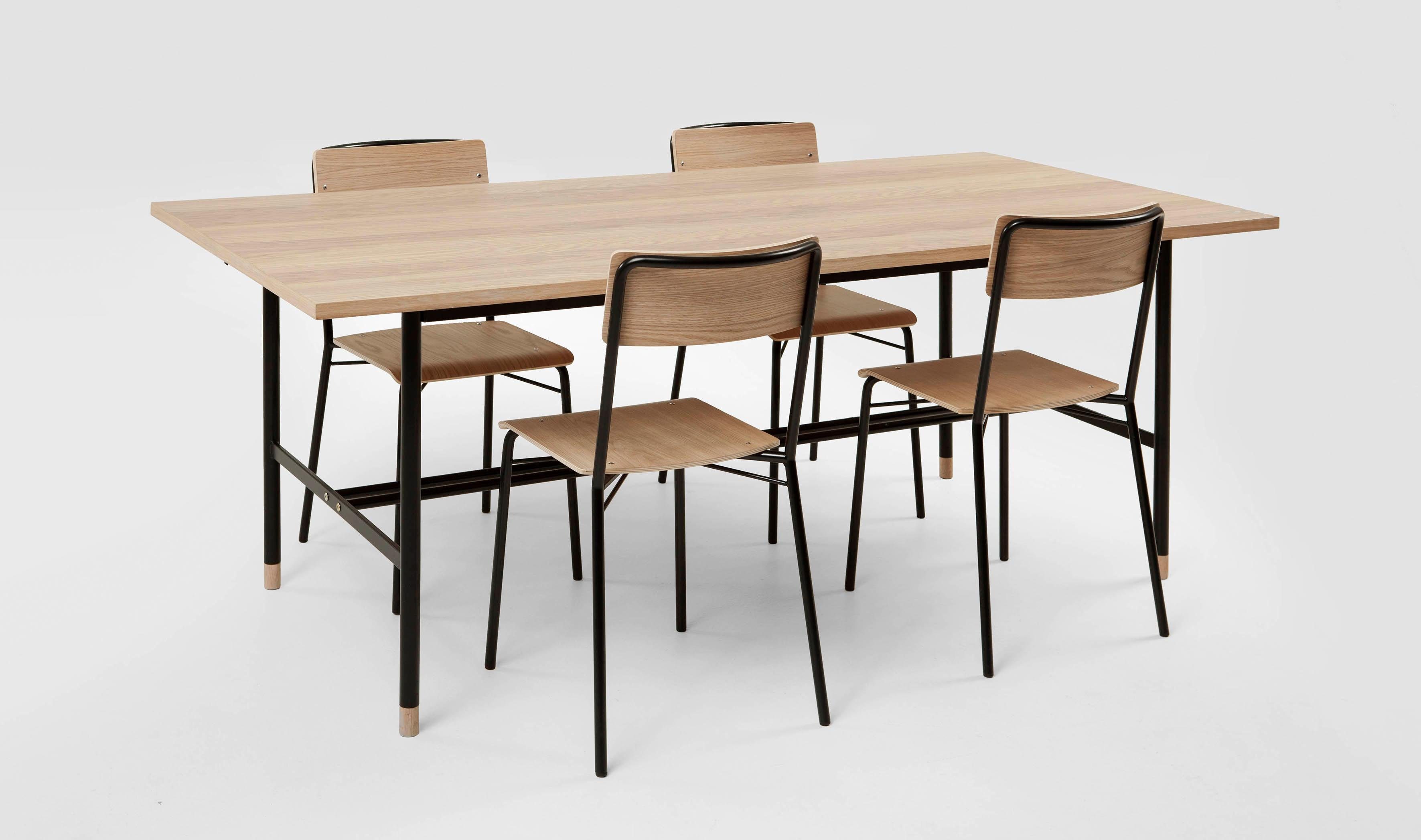 Woodman Esstisch Jugend, Breite 200 cm, verlängerbar auf 300 cm, FSC®