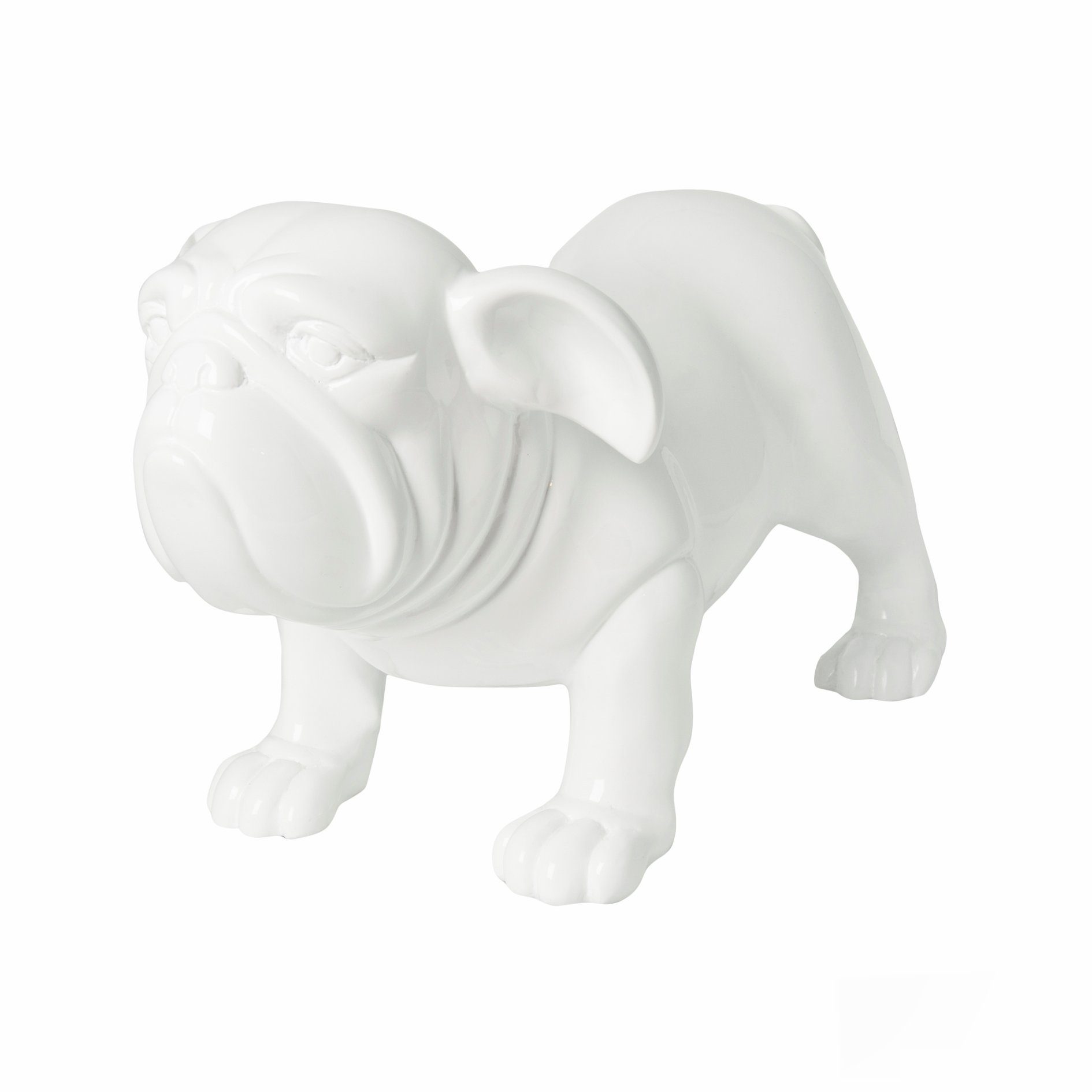 Dekofigur Weiß Figur Dekohund S Hund Dekoration Dekofigur MamboCat Fiberglas Gartendeko