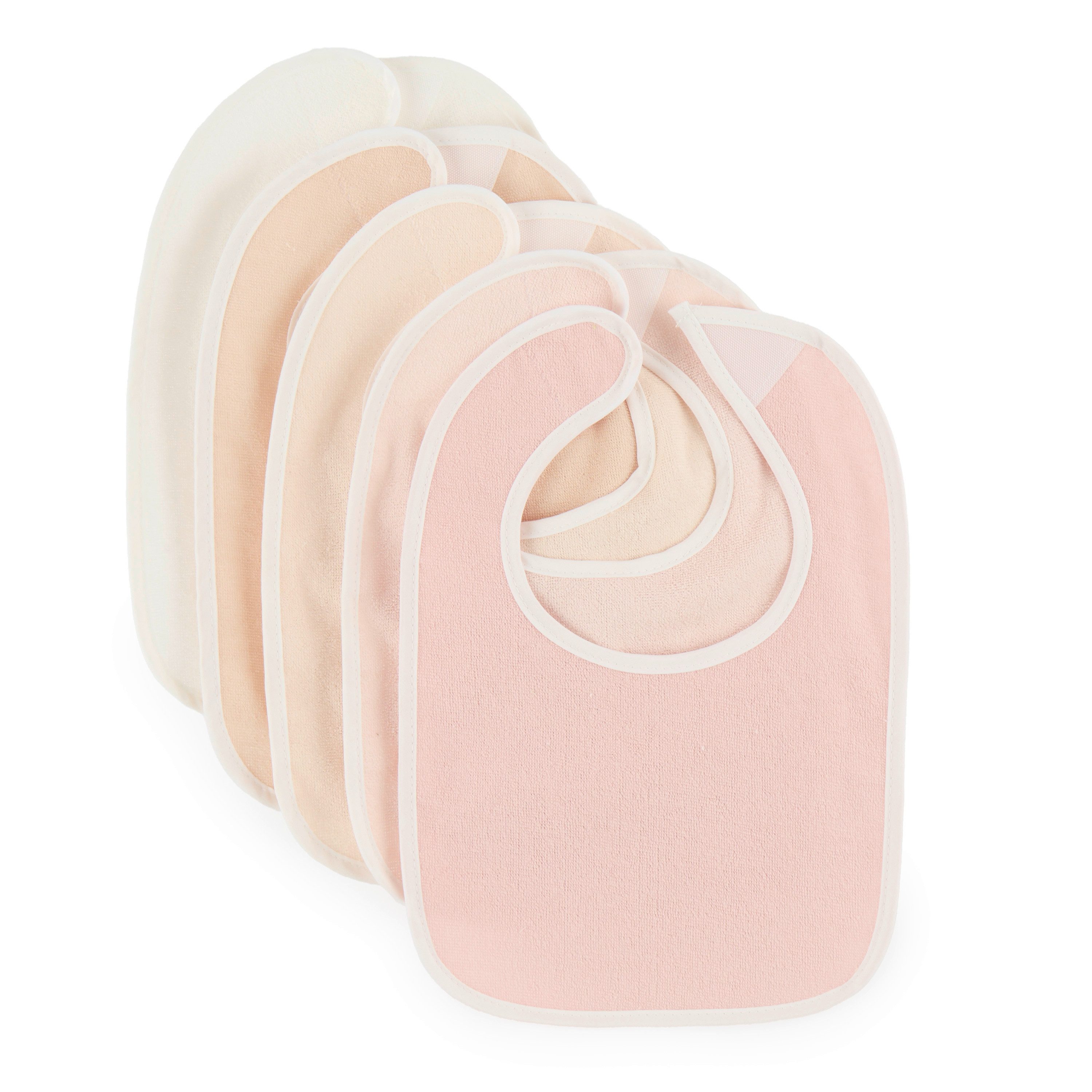 BIECO Lätzchen 5er Pack Baby Lätzchen mit Klettverschluss