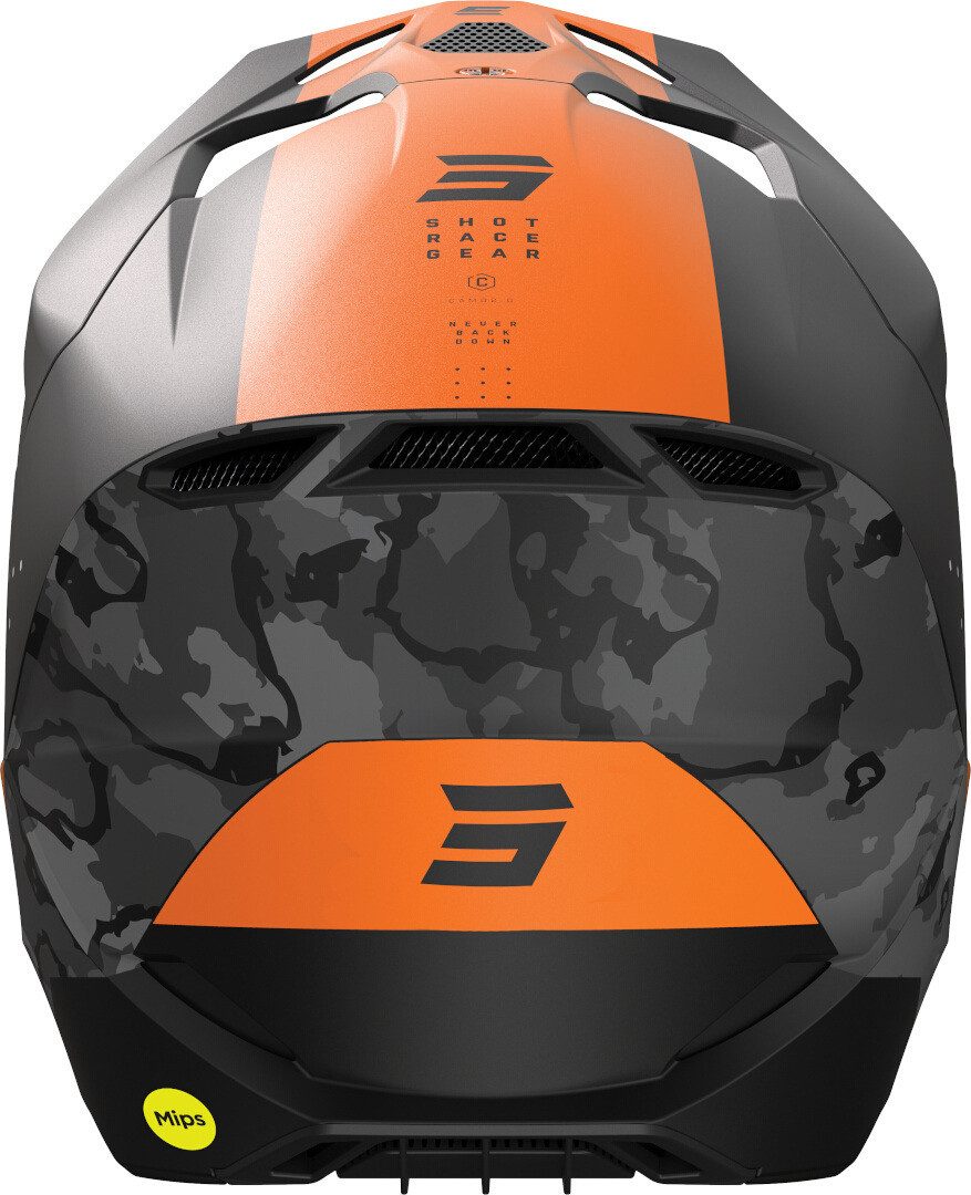 Shot Motocrosshelm Race Camo Motocross Helm, Notfallsystem-polsterung (eqrs)