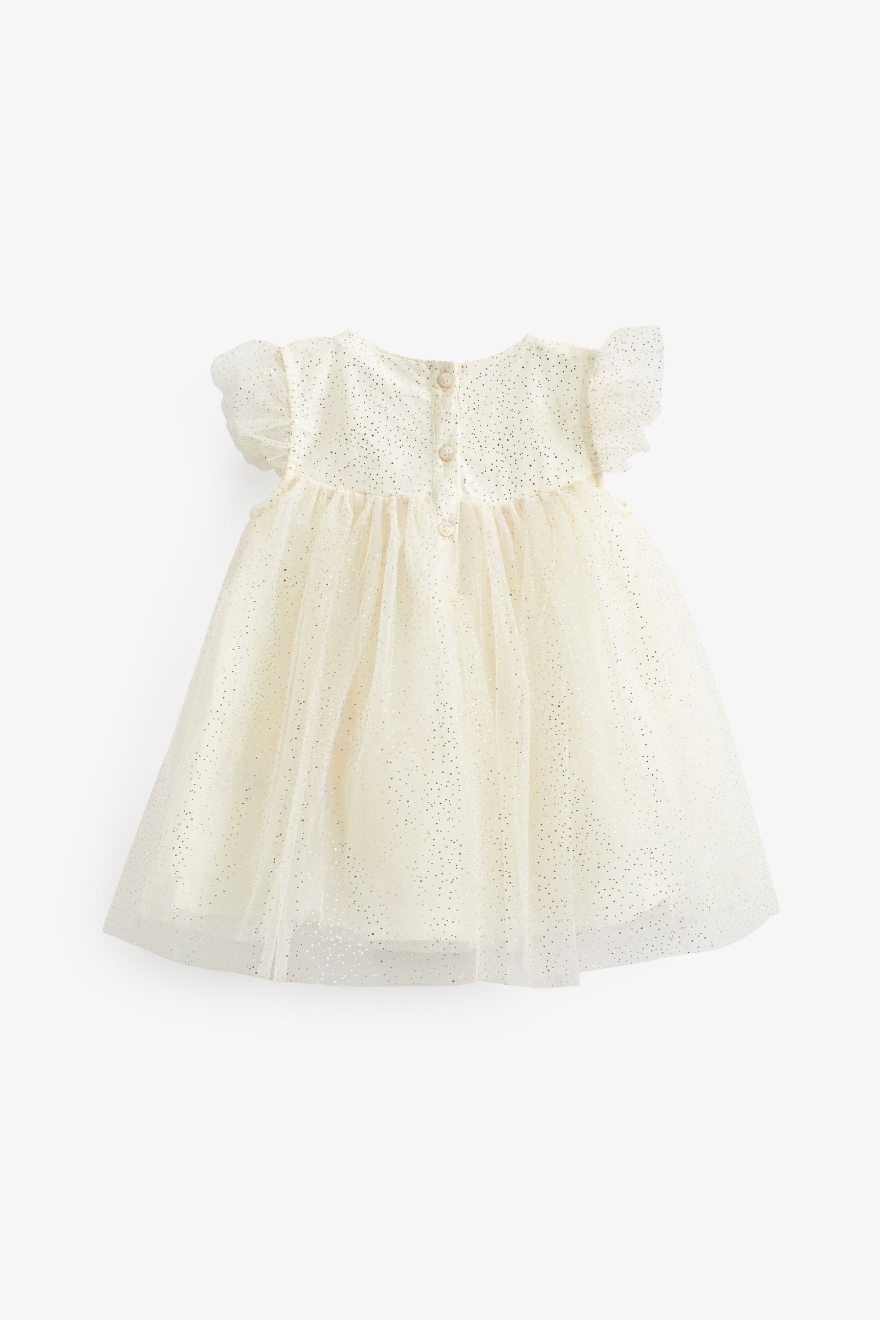 Anlässe Baby Next Cream für besondere Kleid Partykleid (1-tlg)