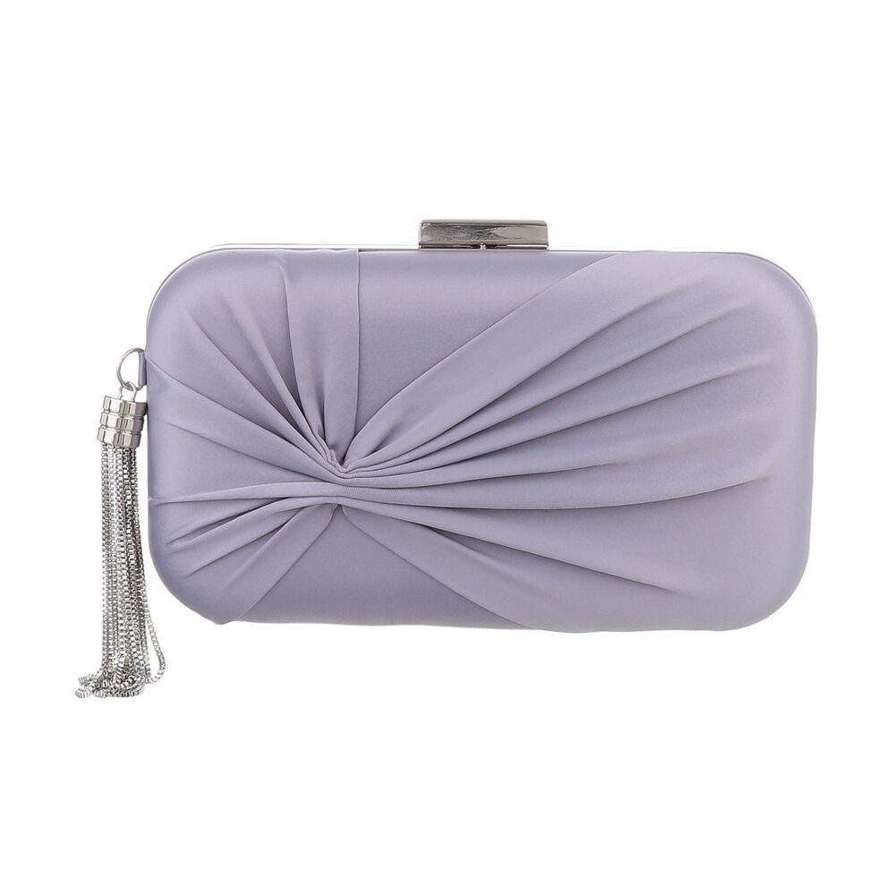 Ital-Design Schultertasche Kleine, Damentasche clutch schultertasche in Grau