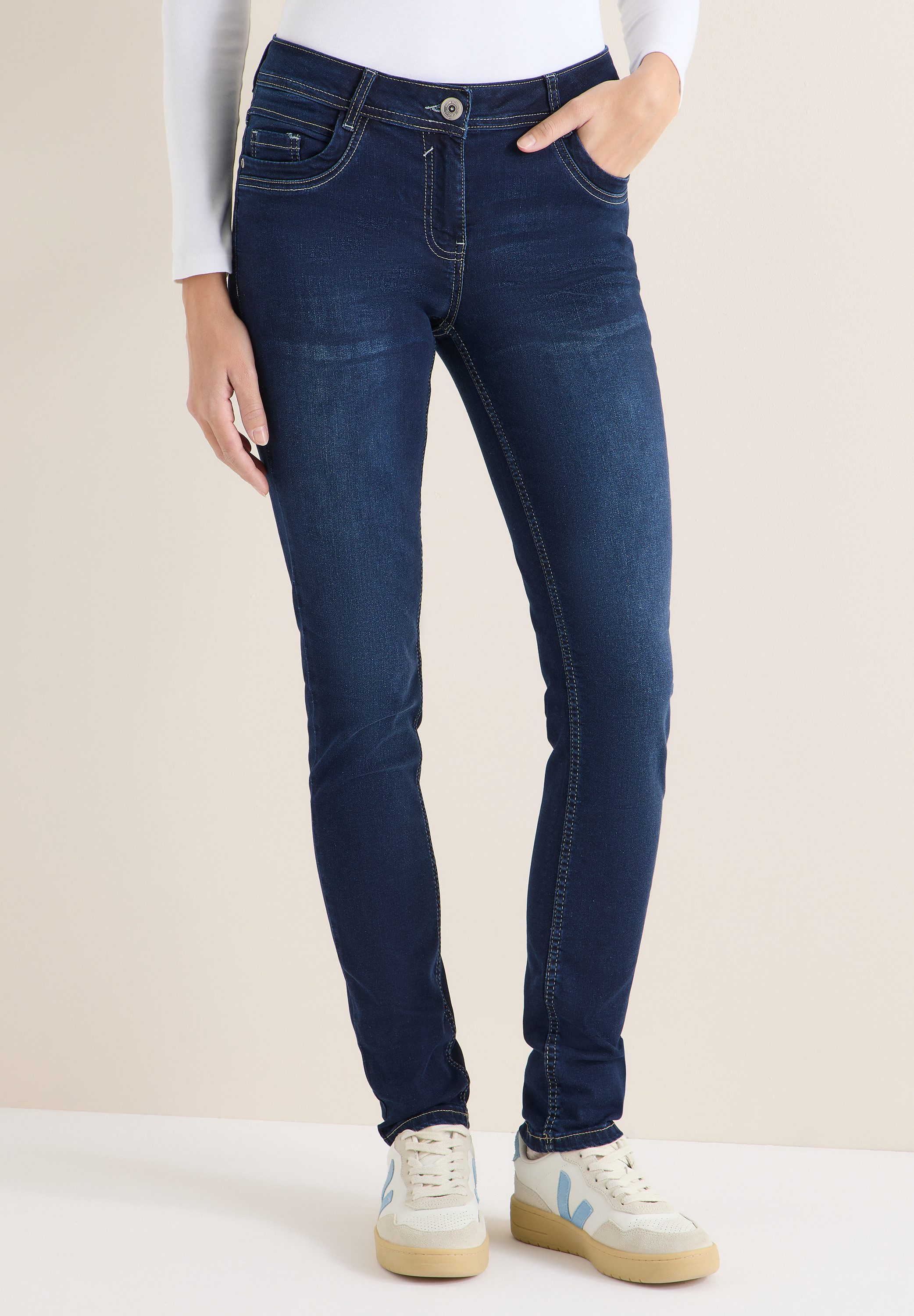 CECIL Comfort-fit-Jeans Middle Waist