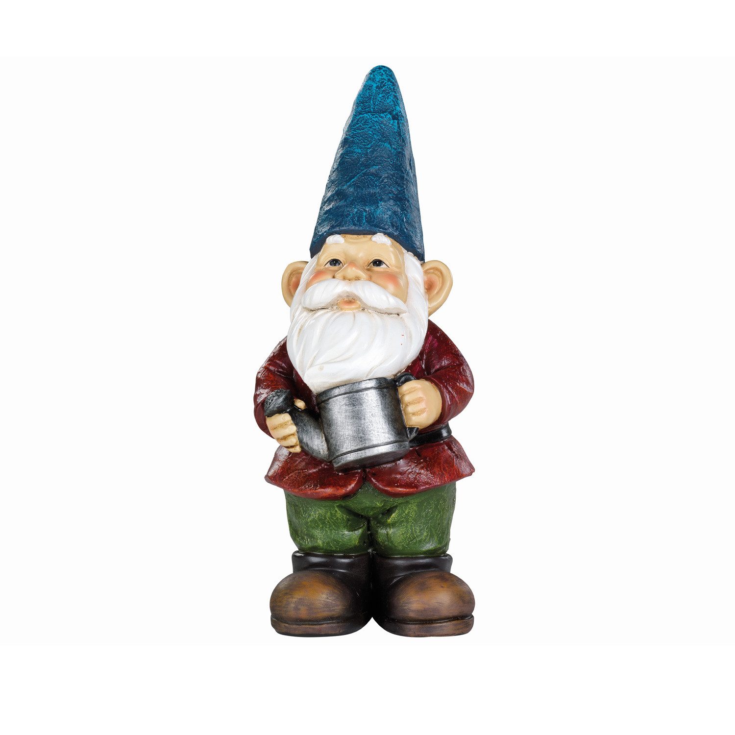MARELIDA Gartenzwerg HANS Zwerg mit Gießkanne Dekofigur Polyresin Gartenfigur Gnom 29cm, (1 St)