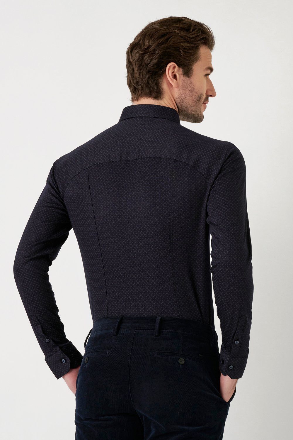 DESOTO Langarmhemd Jerseyhemd Casual Kent – Bild 2 von 5