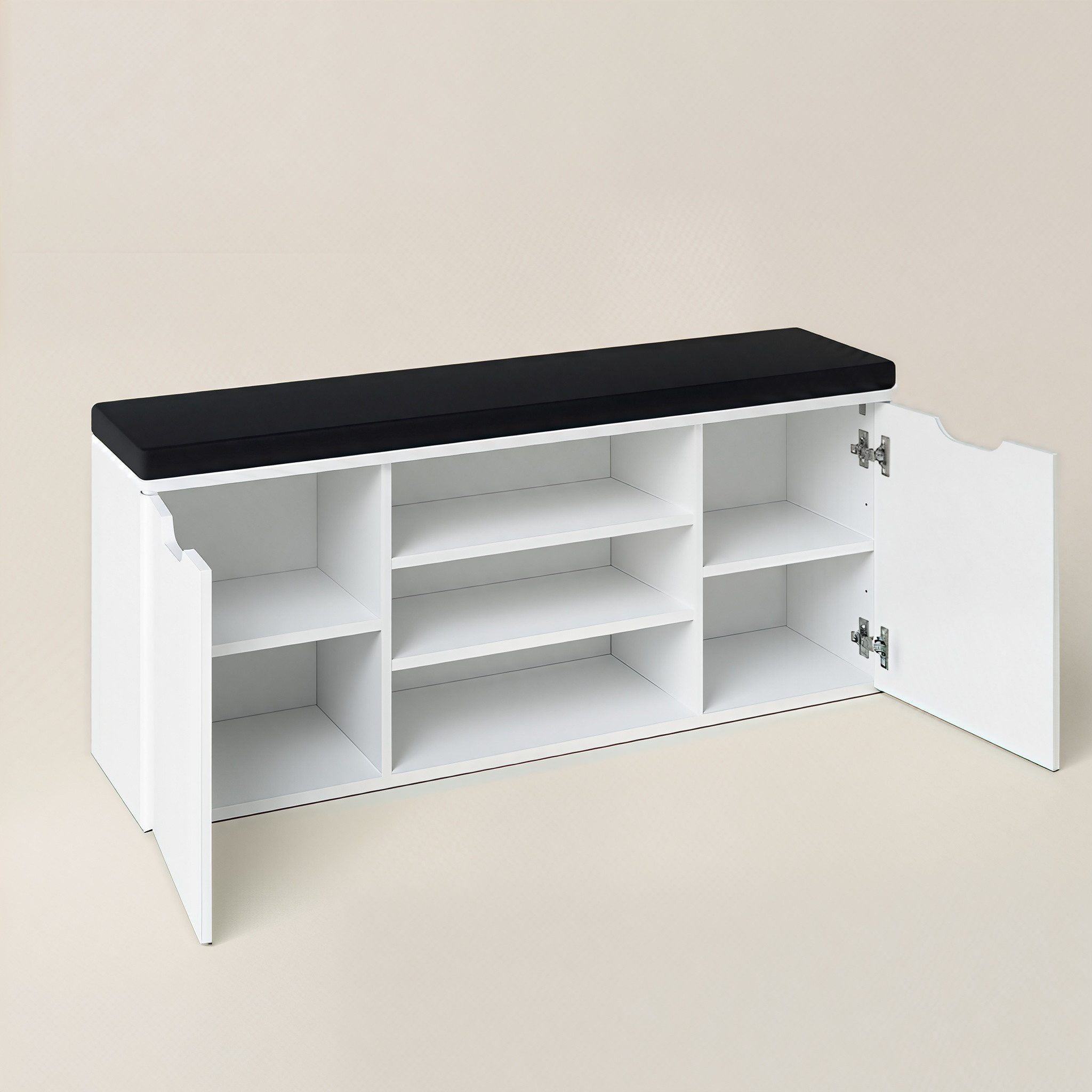 BOXIMO Schuhschrank Schuhschrank mit Sitzfläche PORTA, 103 x 30 x 46 cm (Schuhschrank PORTA mit Sitzbank)