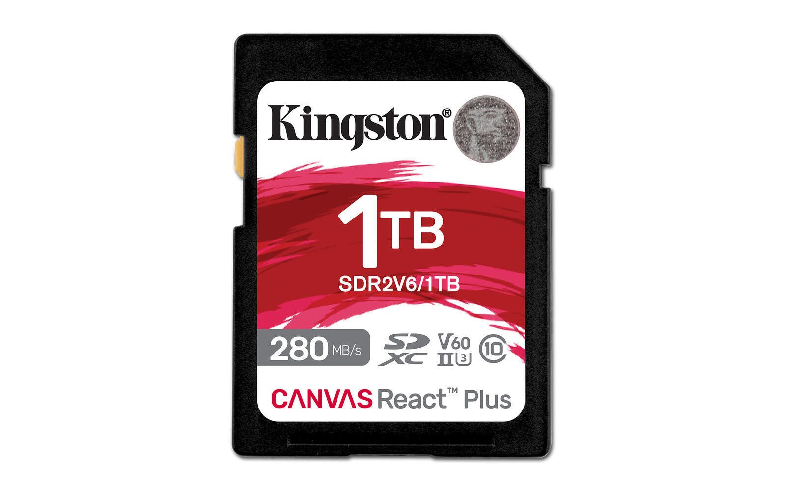 Kingston 1TB Canvas React Plus SDXC UHS-II 280R/150W U3 V60 Speicherkarte