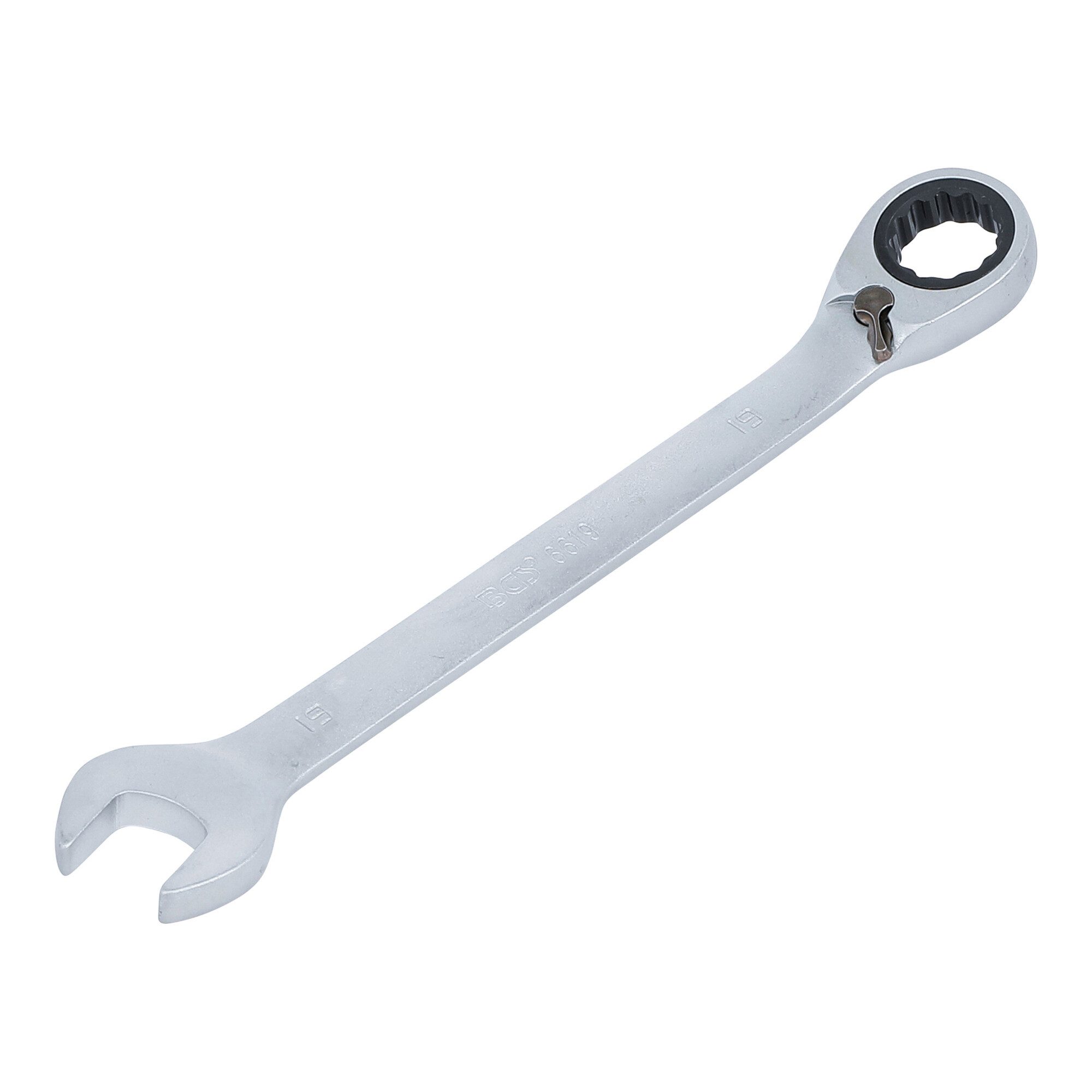 BGS technic Ringschlüssel BGS Ratschenring-Maulschlüssel 6619, umschaltbar, SW 19 mm