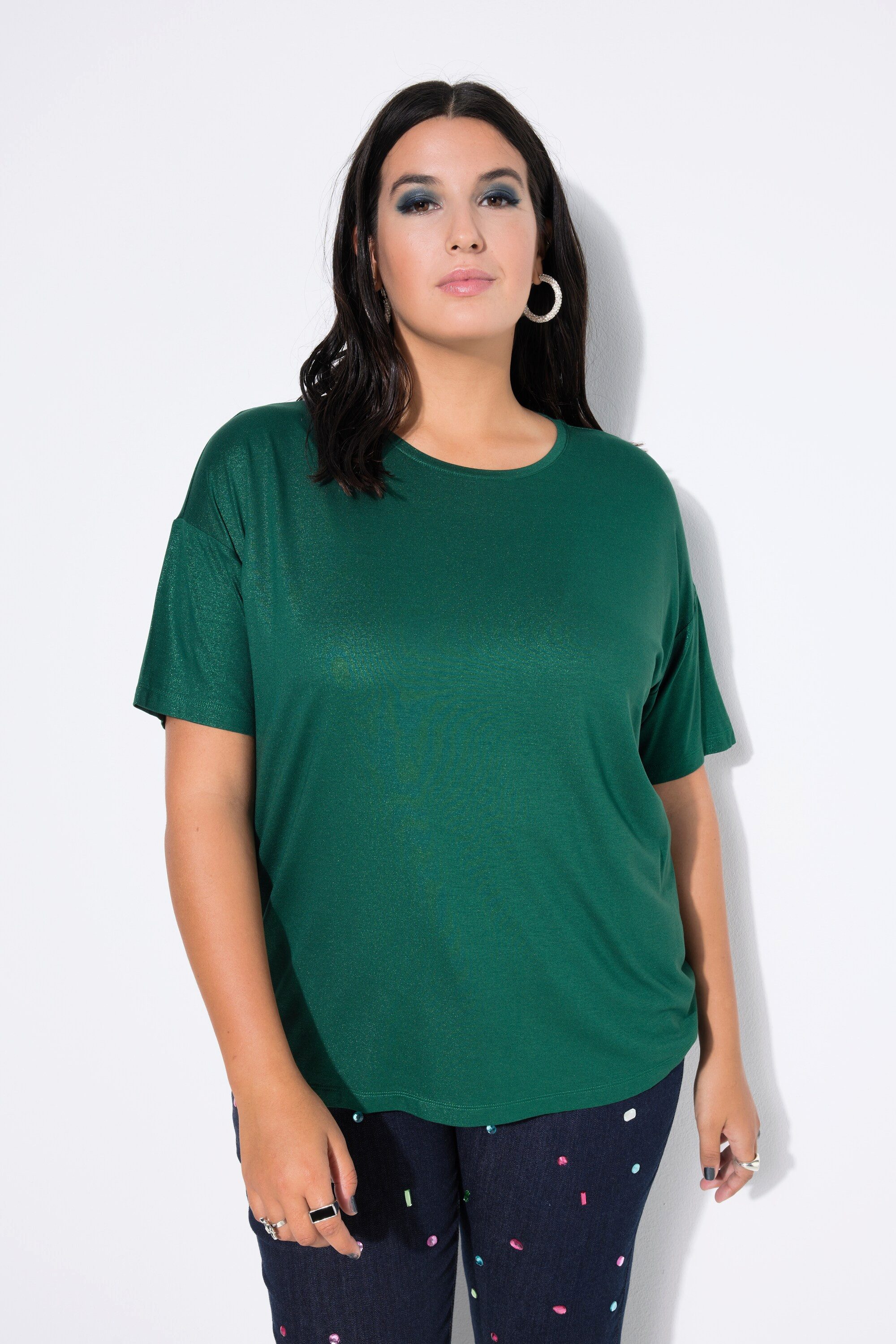 T-Shirt T-Shirt Glanz-Coating Halbarm