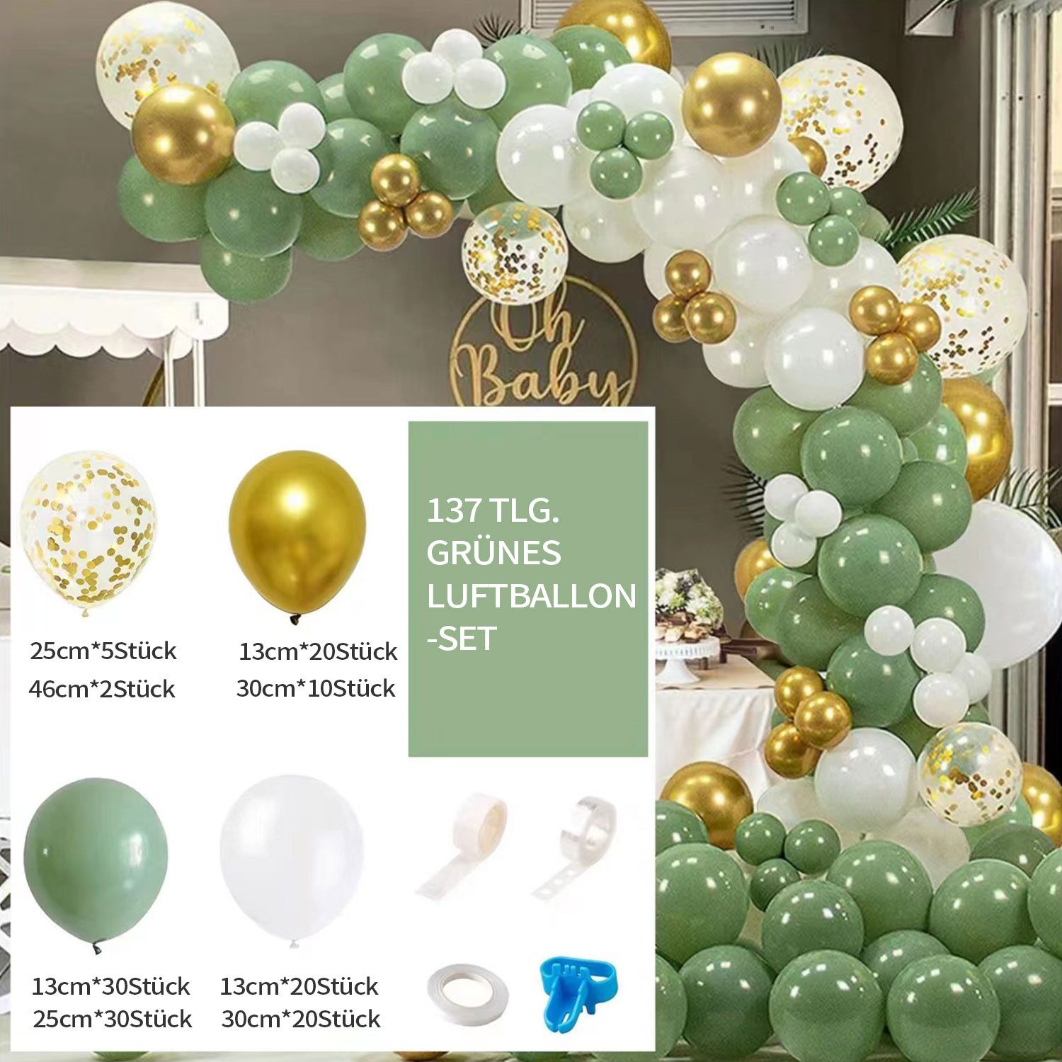 Refttenw Dekofigur Bunt Geburtstagsparty Partyzubehör Deko Set für Hochzeit günstig online kaufen