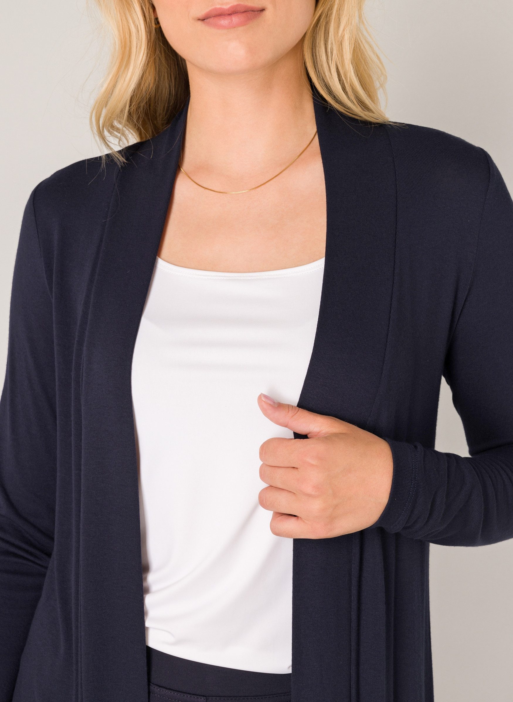 Base Level Longstrickjacke Yayla Long ohne Verschluss