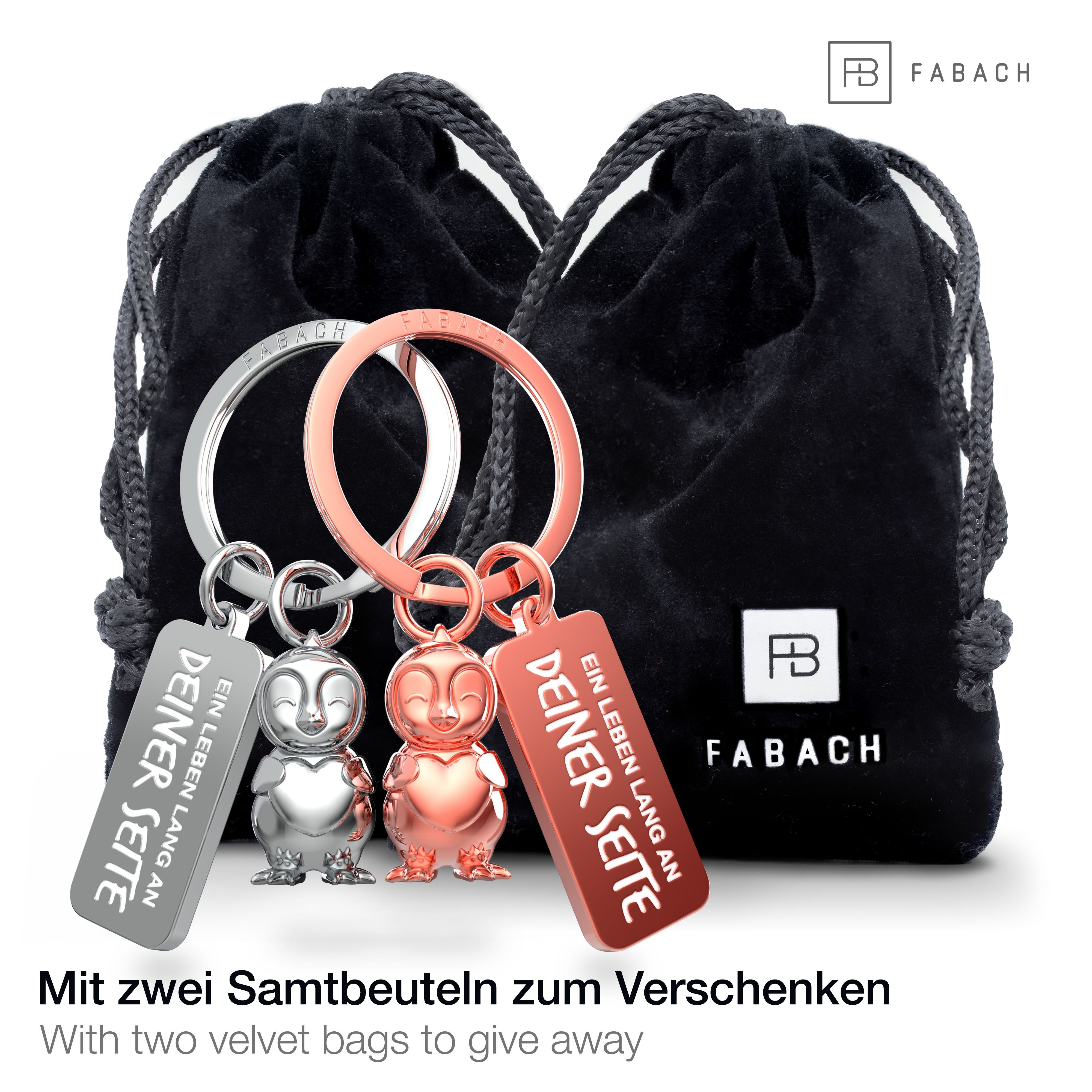 FABACH Schlüsselanhänger Partneranhänger Frosty mit Herz - Pinguin Schlüsse günstig online kaufen