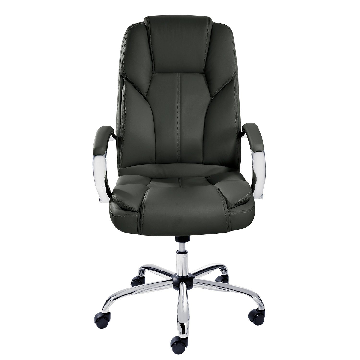 TPFLiving Chefsessel Dallas mit abgebremsten Rollen (XXL Bürostuhl ergonomi günstig online kaufen