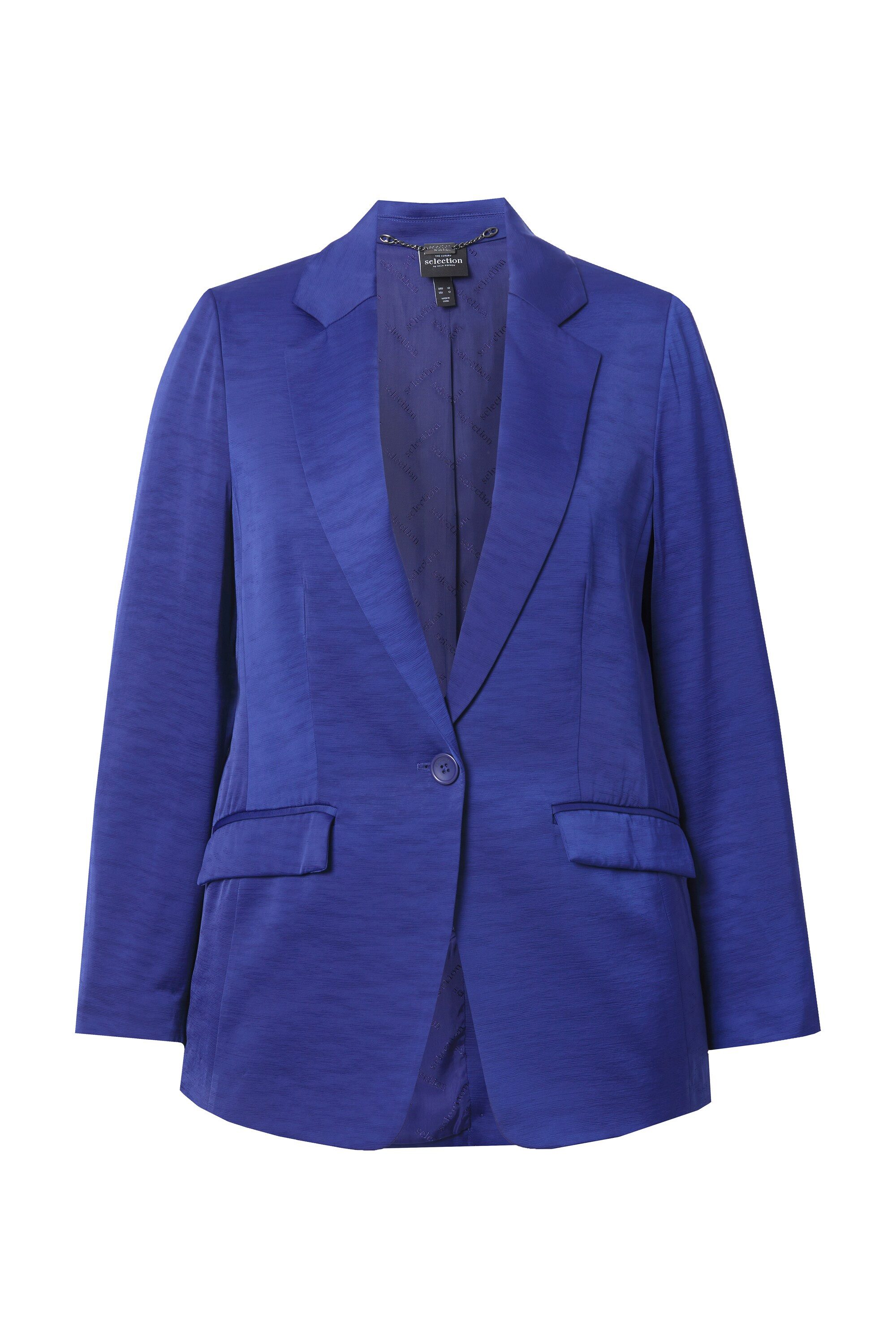 Ulla Popken Blusenblazer Blazer Struktur Reverskragen günstig online kaufen
