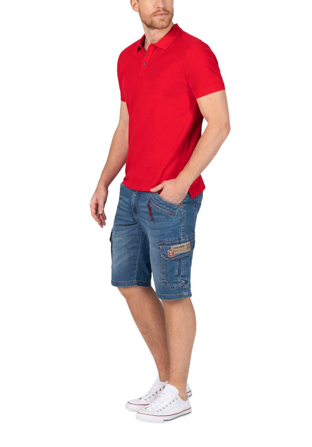 TIMEZONE Poloshirt GARMENT DYE POLOSHIRT (1-tlg) aus 100% Baumwolle