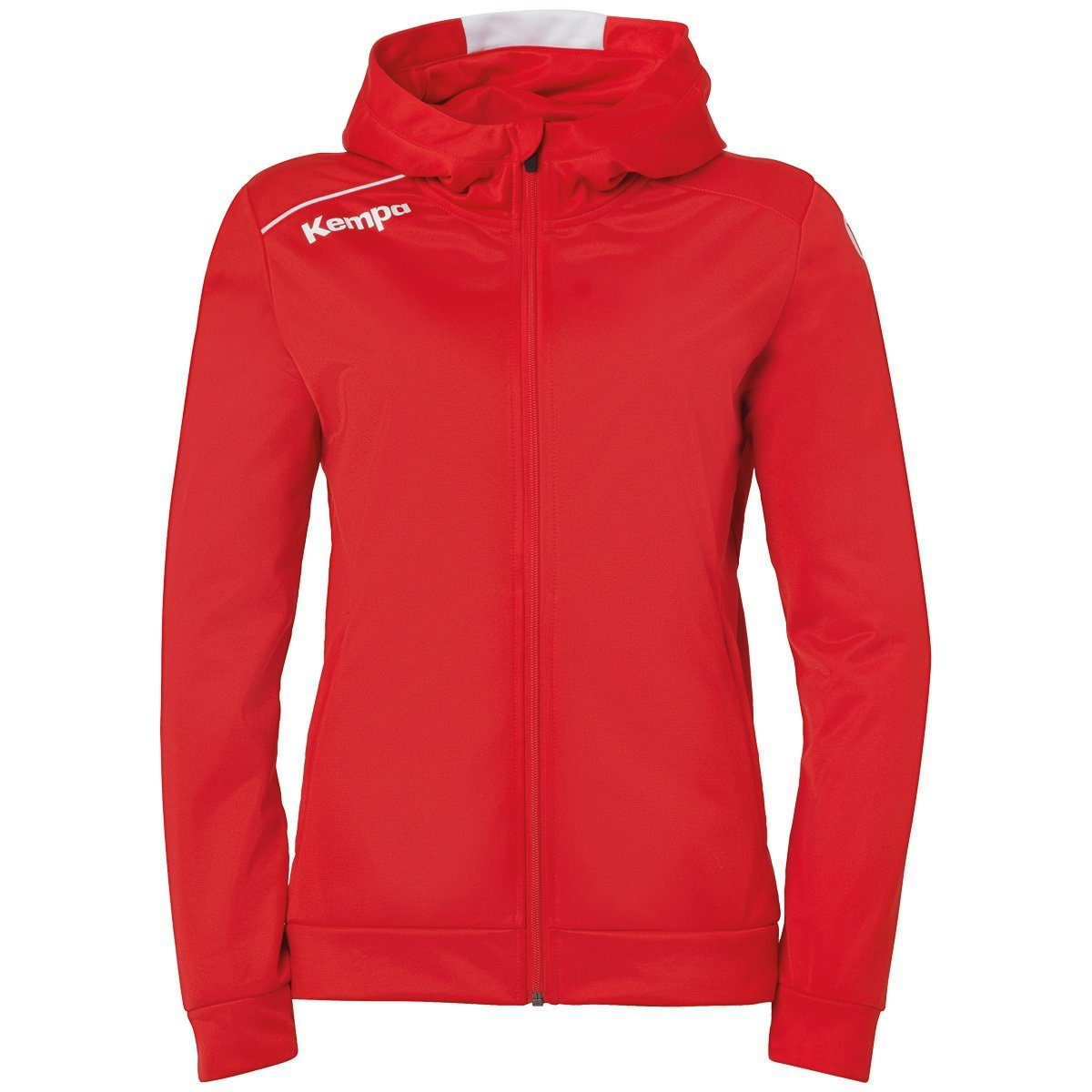 PLAYER Kapuzensweatjacke rot/weiß Kempa Kapuzenjacke Kempa WOMEN