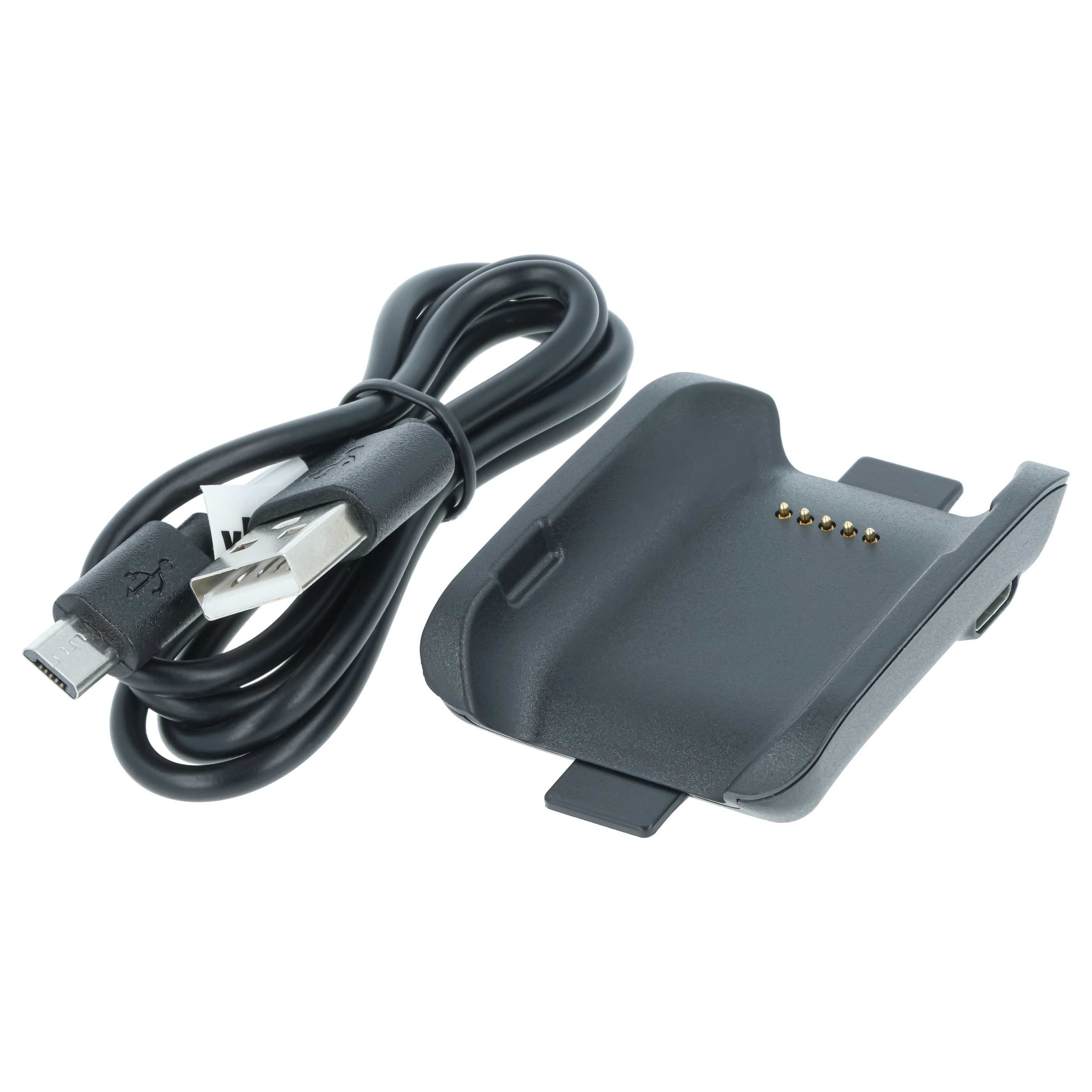 vhbw USB Ladekabel passend für Samsung Gear V700, AC187 Smartwatch Smartwatch-Ladekabel, (100.0 cm)