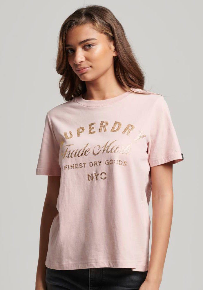 LOGO METALLIC Superdry LUXE vintage T SHIRT blus Rundhalsshirt