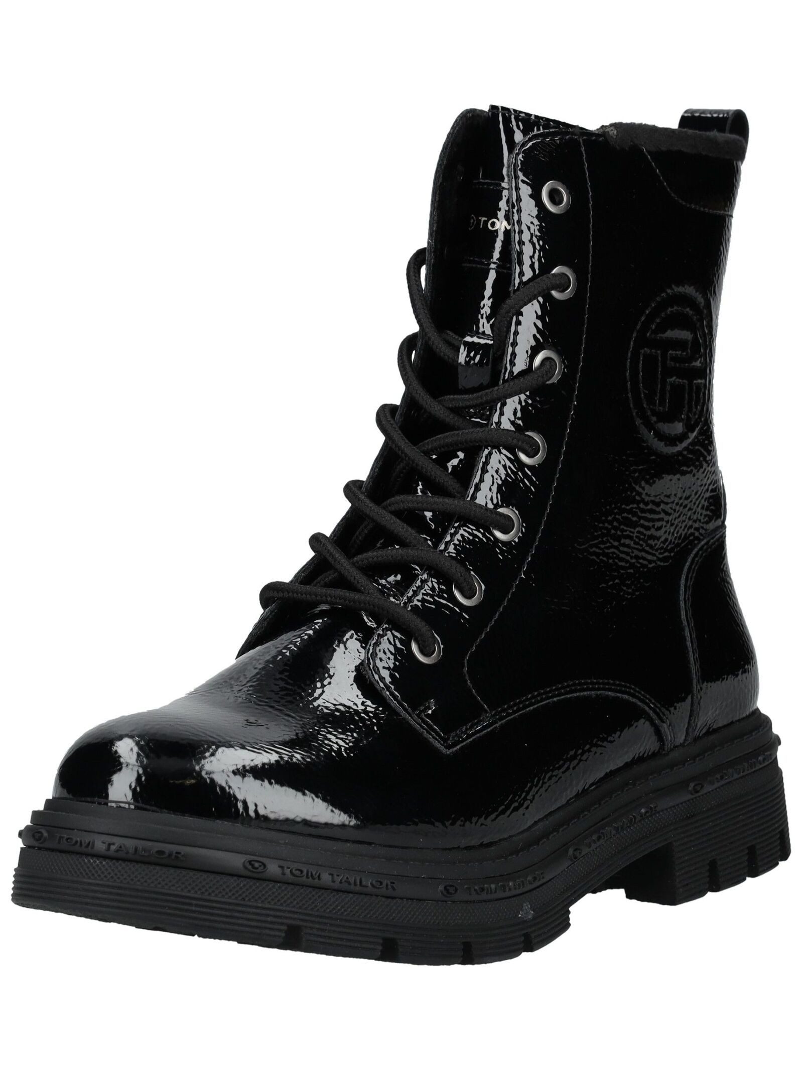 Stiefelette Lederimitat . Schnürstiefelette
