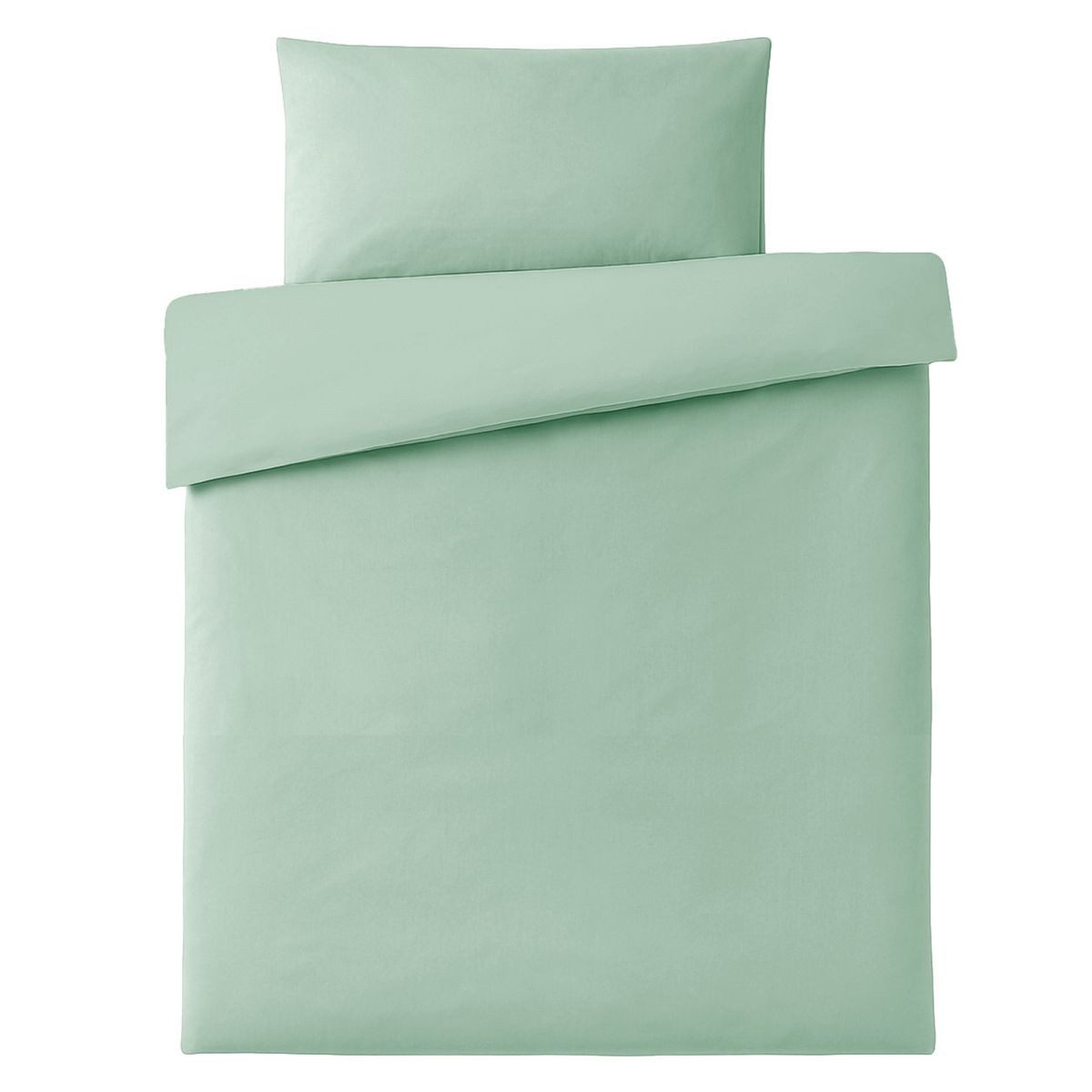 Makian Bettwäsche Uni - Icegreen, Baumwolle, Kinderbettwäsche Set 100x135 c günstig online kaufen