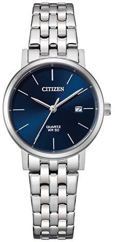 Citizen Quarzuhr EU6090-54L, Armbanduhr, Damenuhr, Edelstahlarmband, Datum
