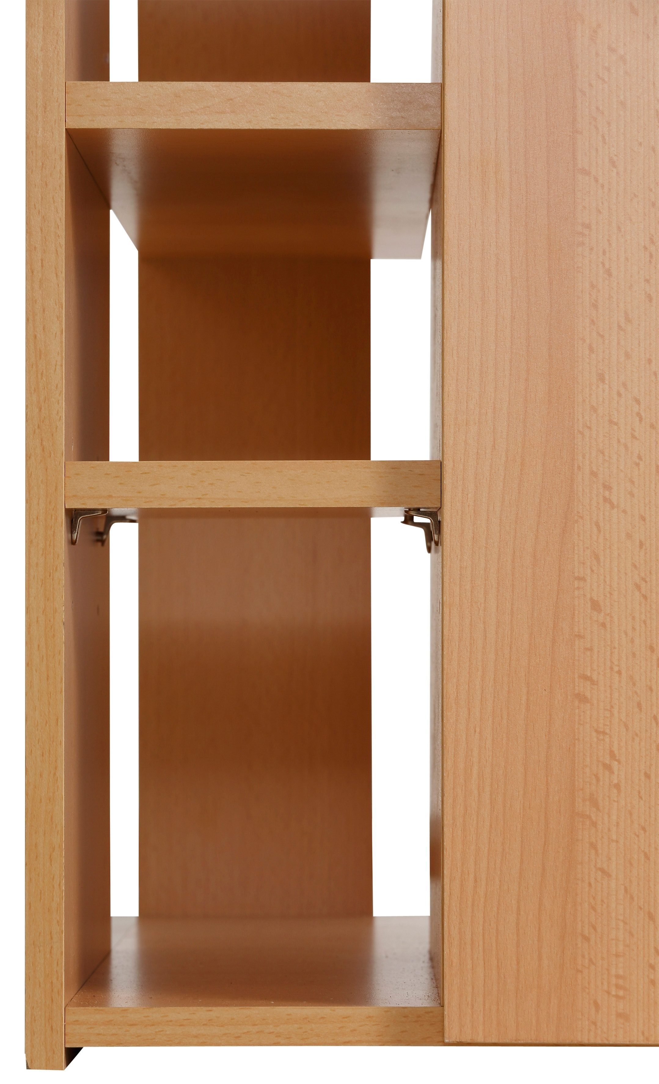 VOGL Möbelfabrik Schreibtisch Tim mit seitlich offenen Fächern & Tastaturauszug, Druckerablage, 1 Schublade, Breite 138 cm, Made in Germany