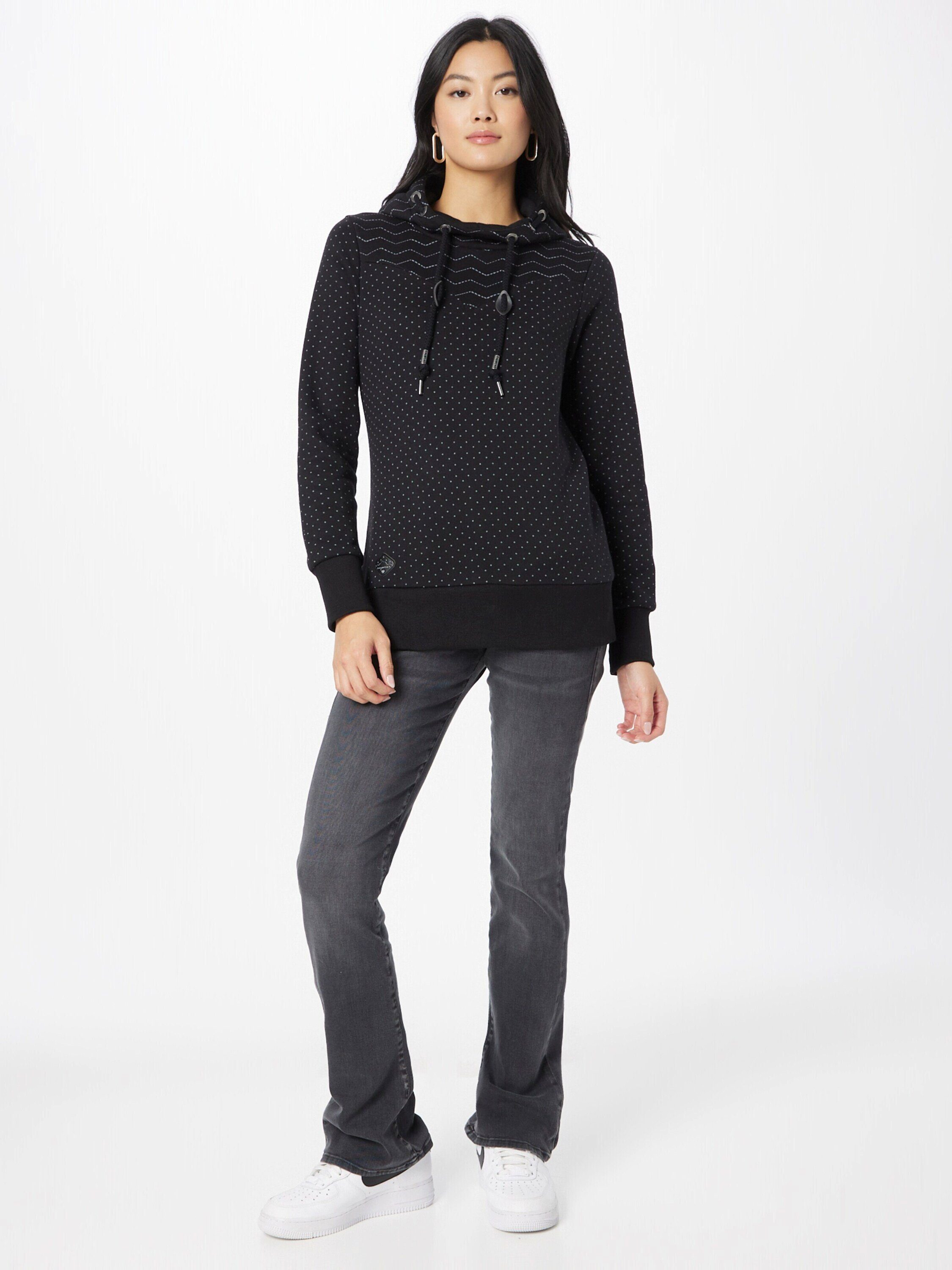 BLACK NUGGIE (1-tlg) Patches Ragwear Sweatshirt