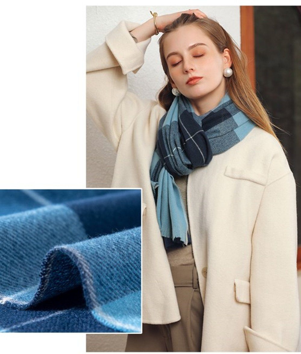 XDeer Wollschal Damen Schal,kuschelweich Karo,Winter Schal günstig online kaufen