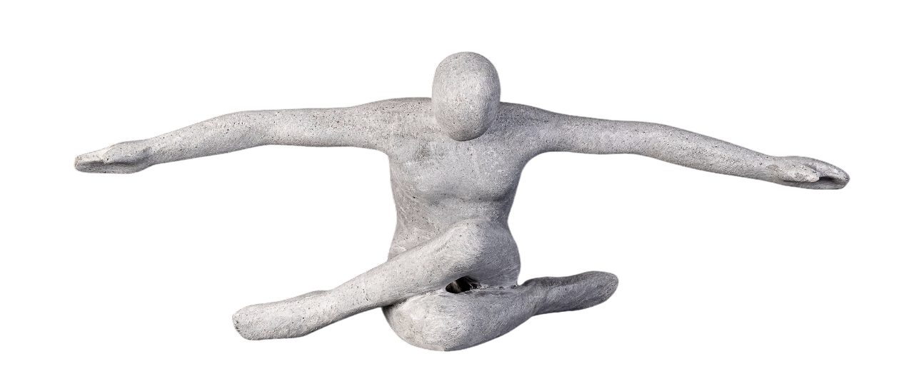 IDYL Dekofigur IDYL Sandstein-Skulptur Flying Man, Diese Фигурки fallen auf durch ihre Schlichtheit und Eleganz