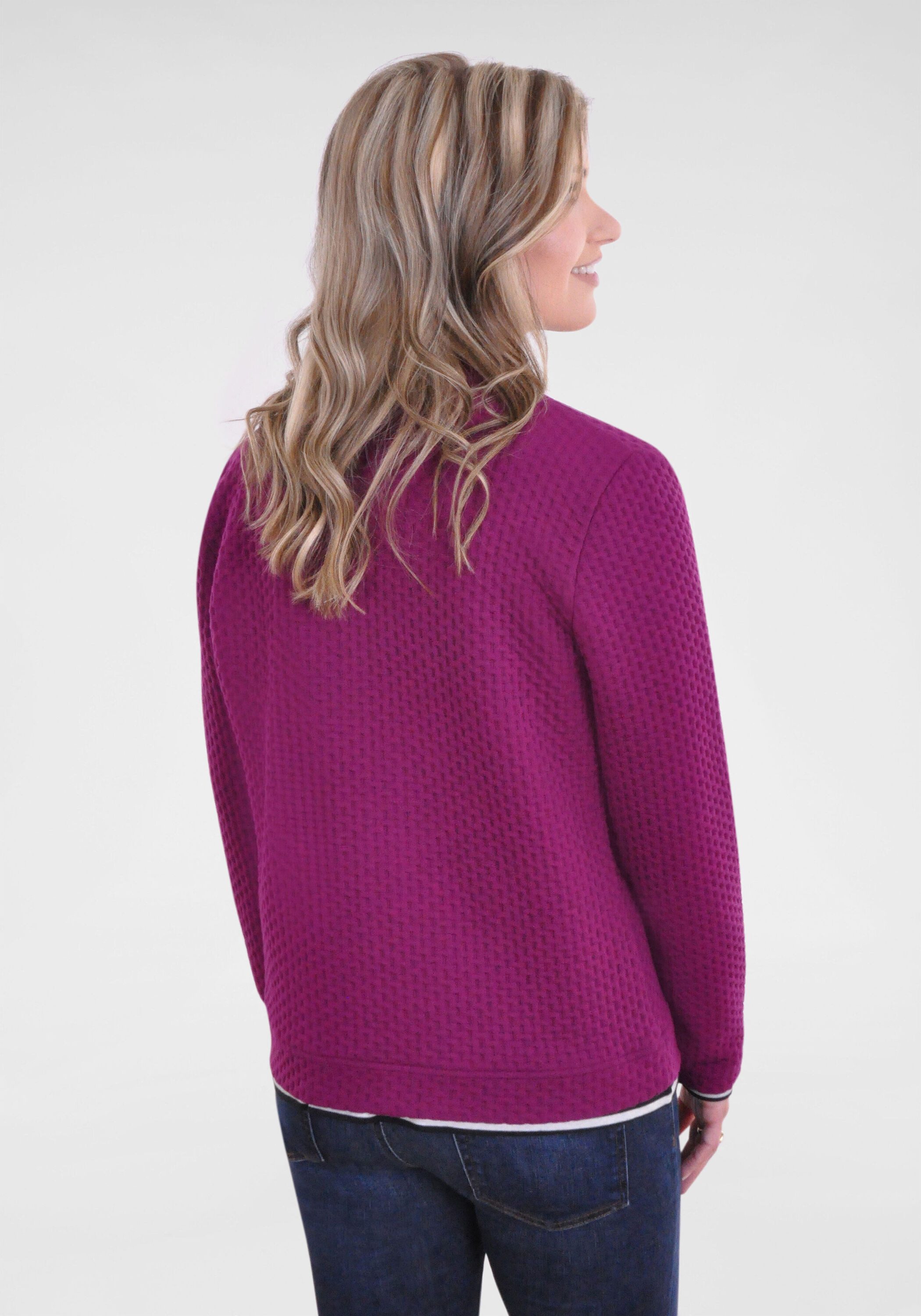 NAVIGAZIONE Sweatjacke mit Struktur