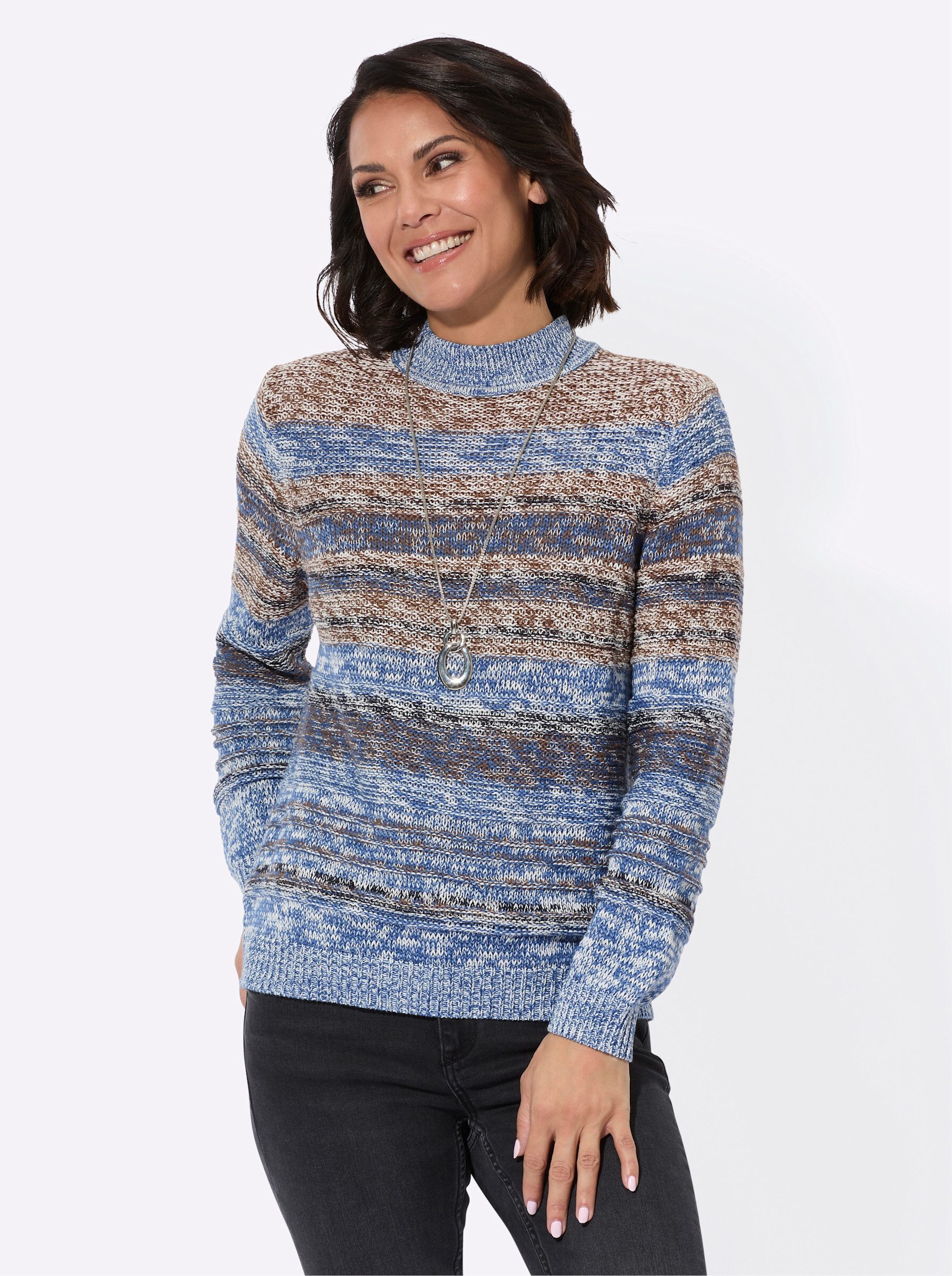 Witt Strickpullover Pullover Langarm Ripp