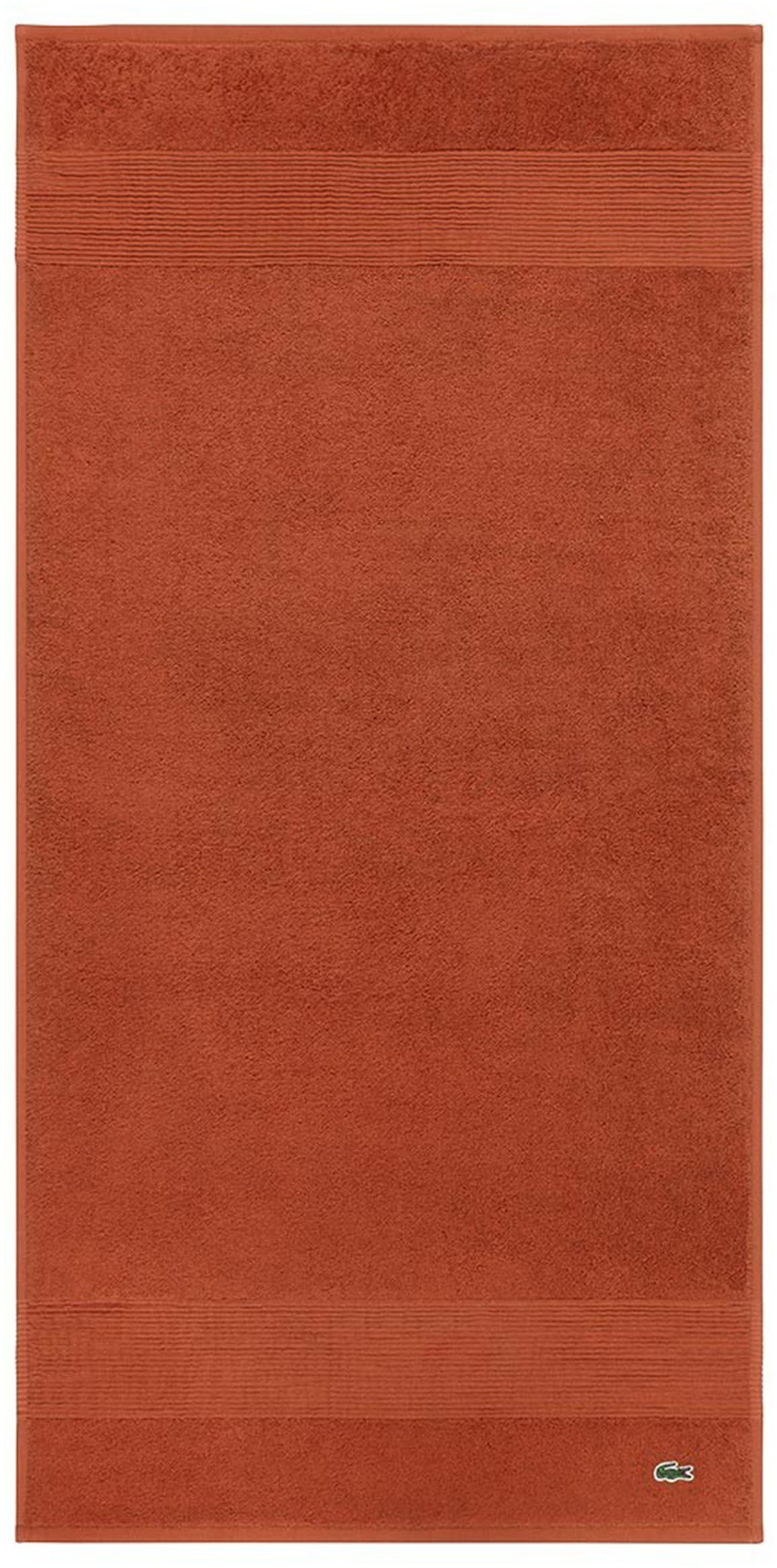 Lacoste Handtuch LLECROCO, Frottier (1-St), mit Label-Applikationen