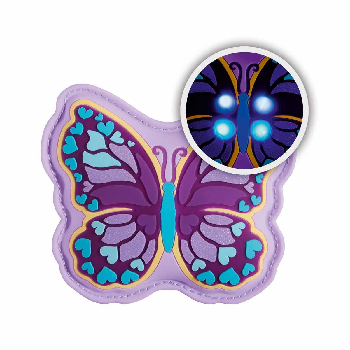 Step by Step Schulranzen MAGIC MAGS FLASH Butterfly Luna 1-teilig (1 Stück), Leuchtmotiv, Glücksbringer