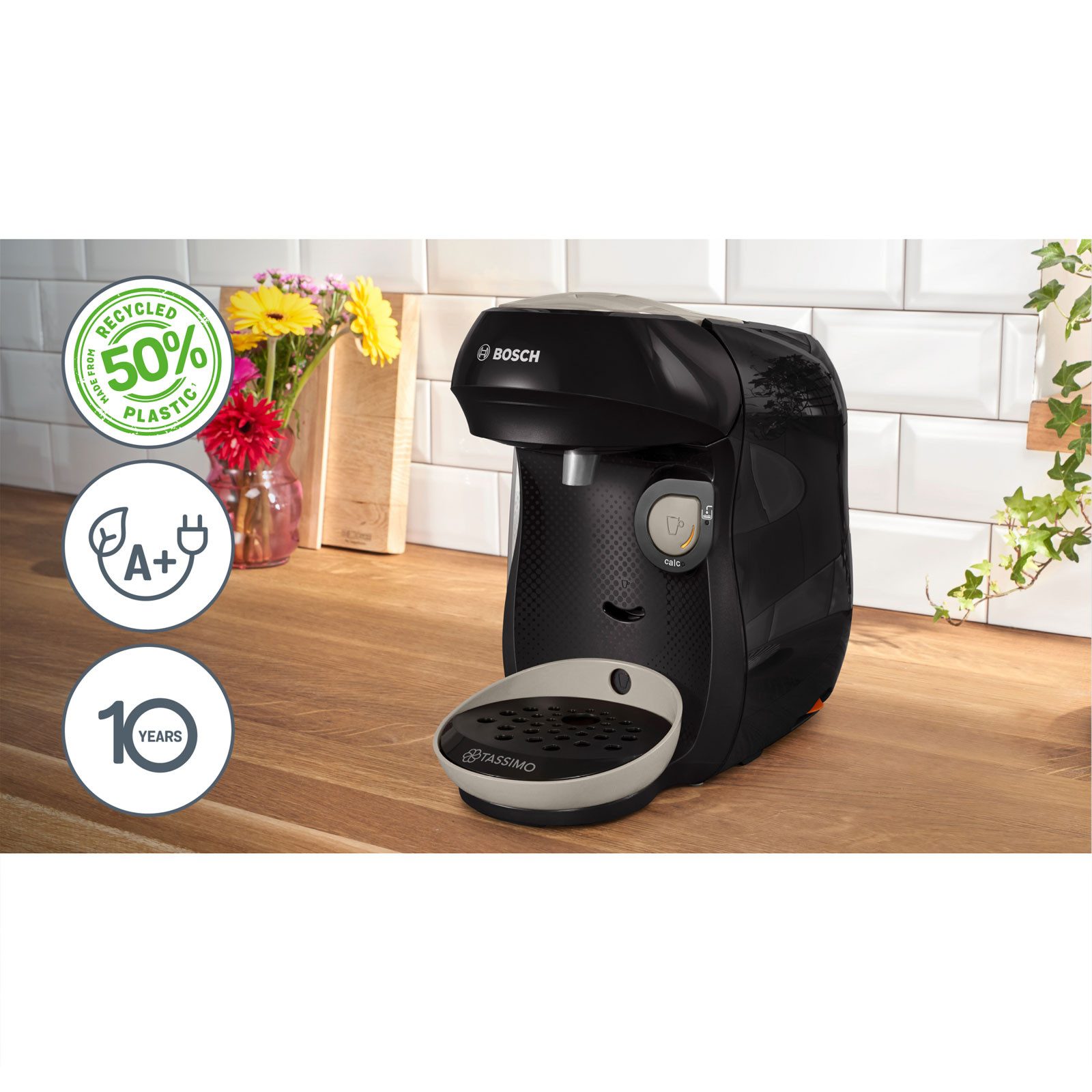 BOSCH Kapselmaschine TASSIMO HAPPY friendly TAS109E, INTELLIBREW™ Technologie