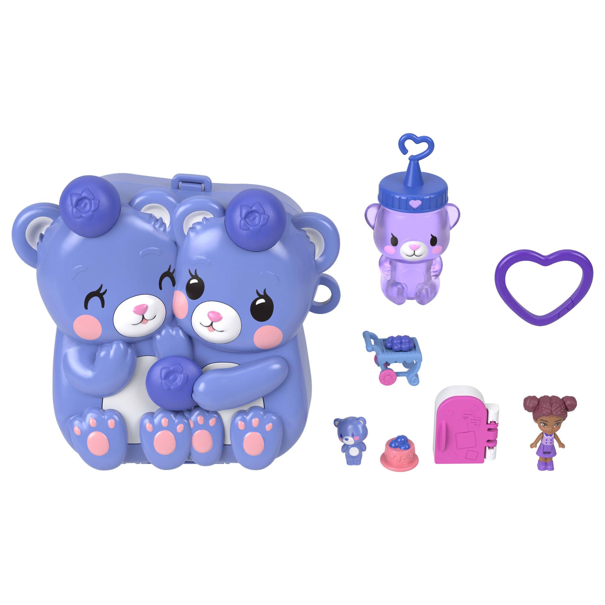 Polly Pocket Spielwelt Blaubeer Besties Schatulle