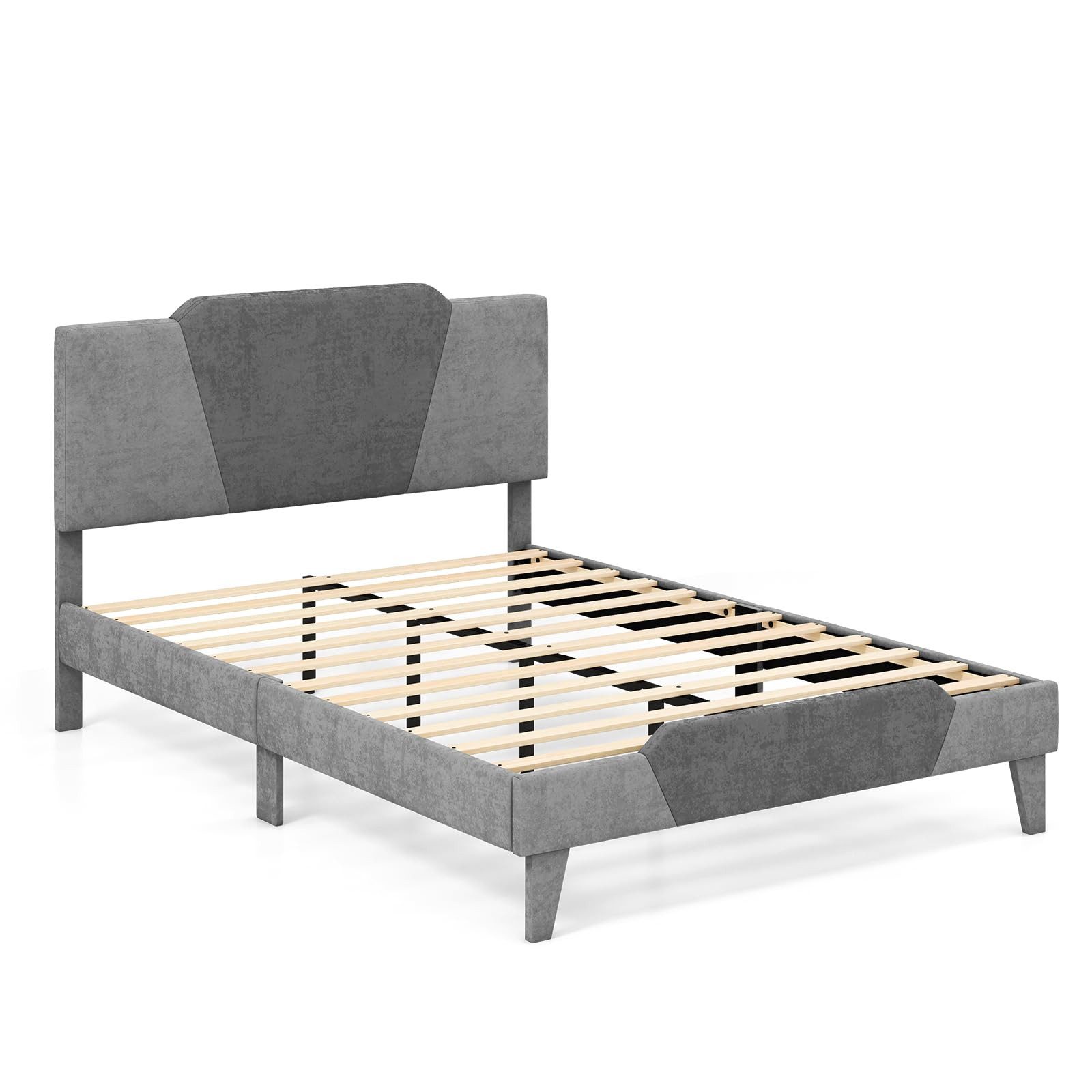 COSTWAY Polsterbett Doppelbett, mit Lattenrost & günstig online kaufen